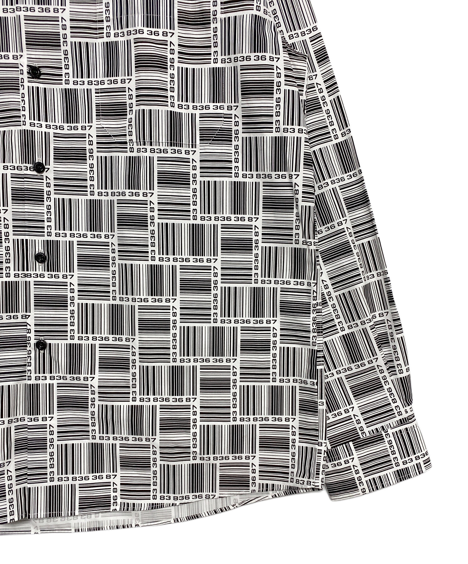 中古・古着通販】VETEMENTS (ヴェトモン) BARCODE MONOGRAM SHIRT