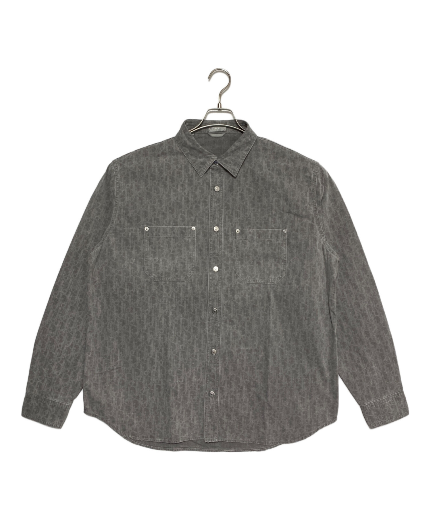 中古・古着通販】Dior (ディオール) オブリークシャツ グレー サイズ