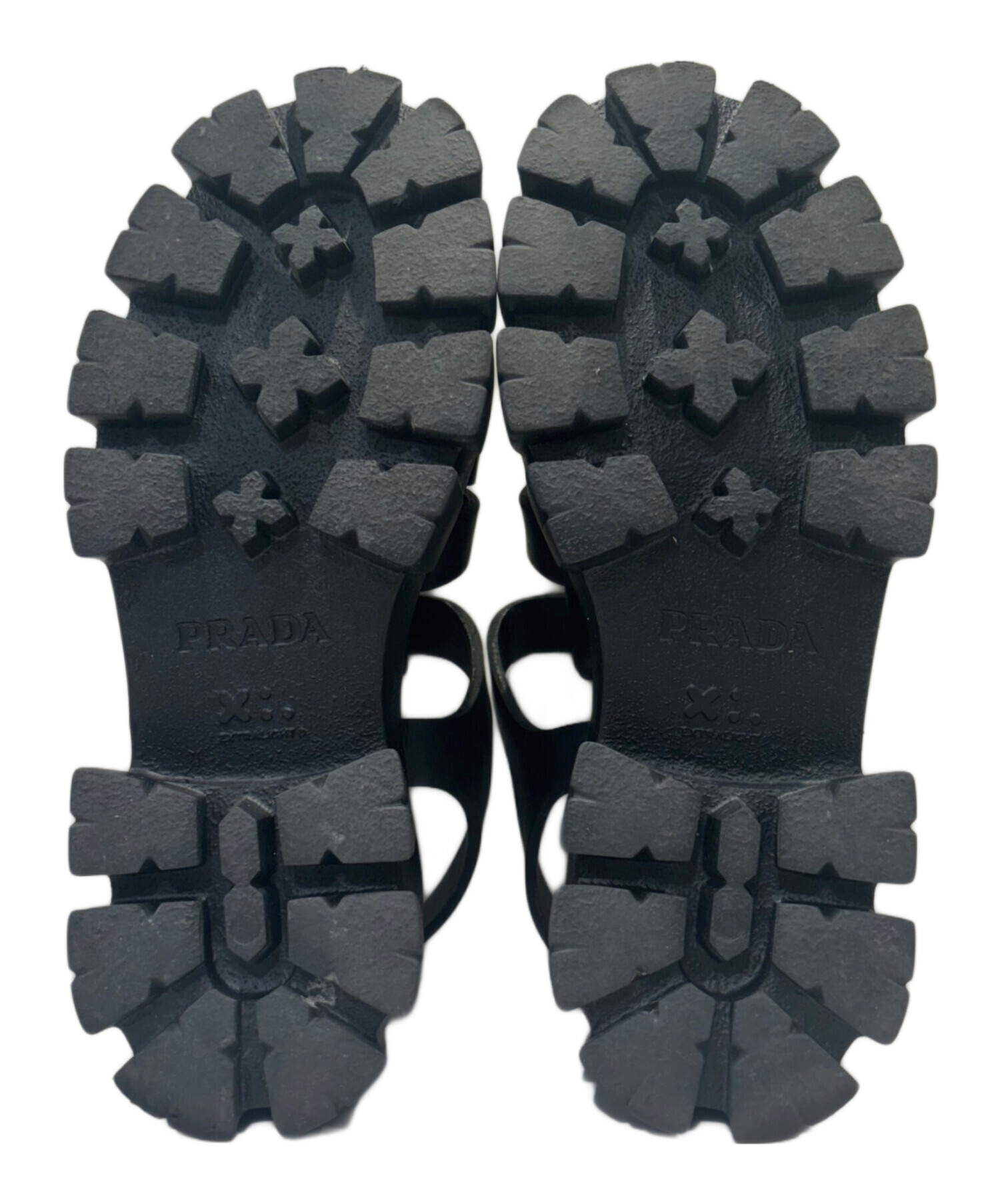 中古・古着通販】PRADA (プラダ) プラダ モノリス ラバー サンダル