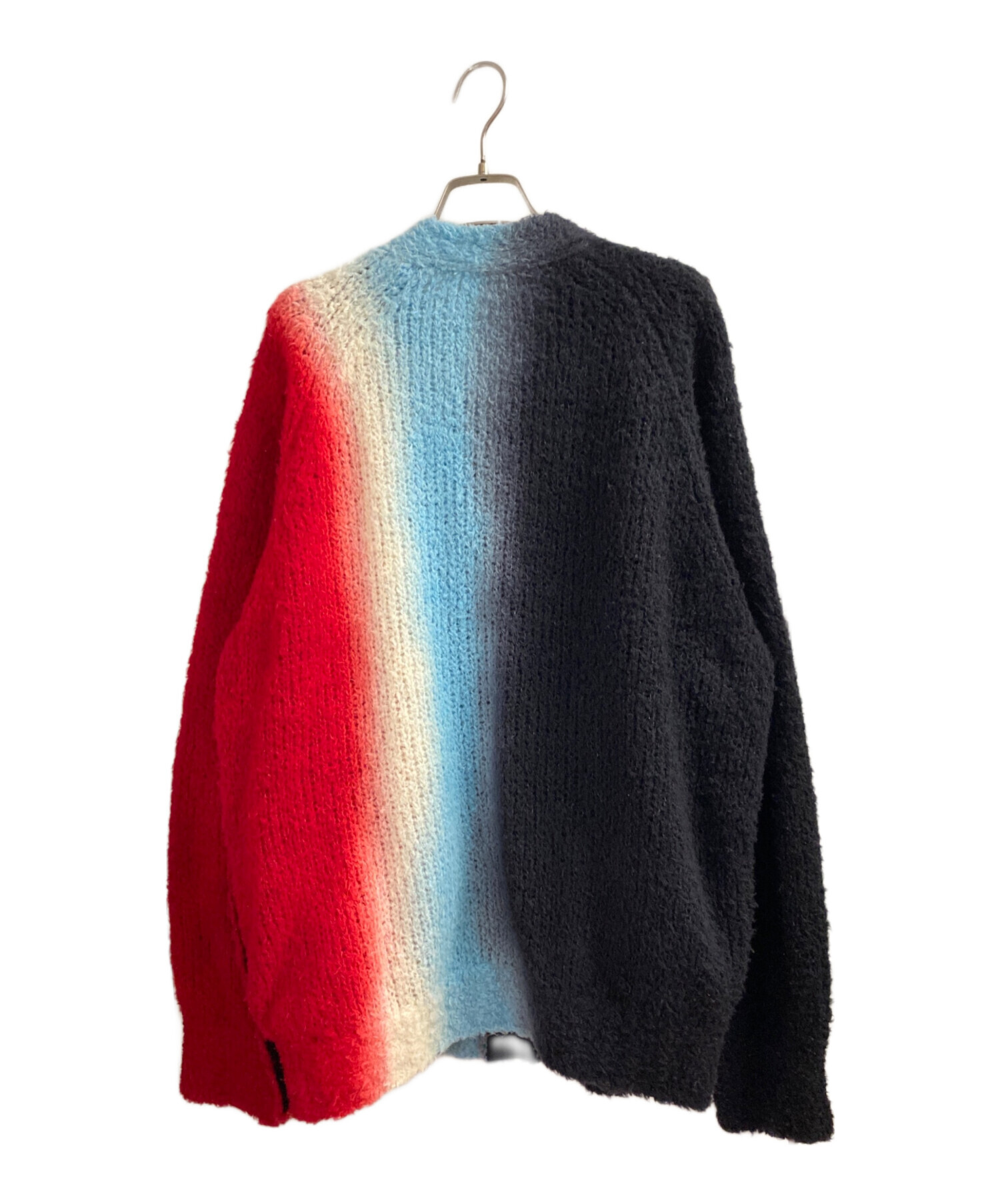 中古・古着通販】sacai (サカイ) タイダイニットカーディガン ブラック