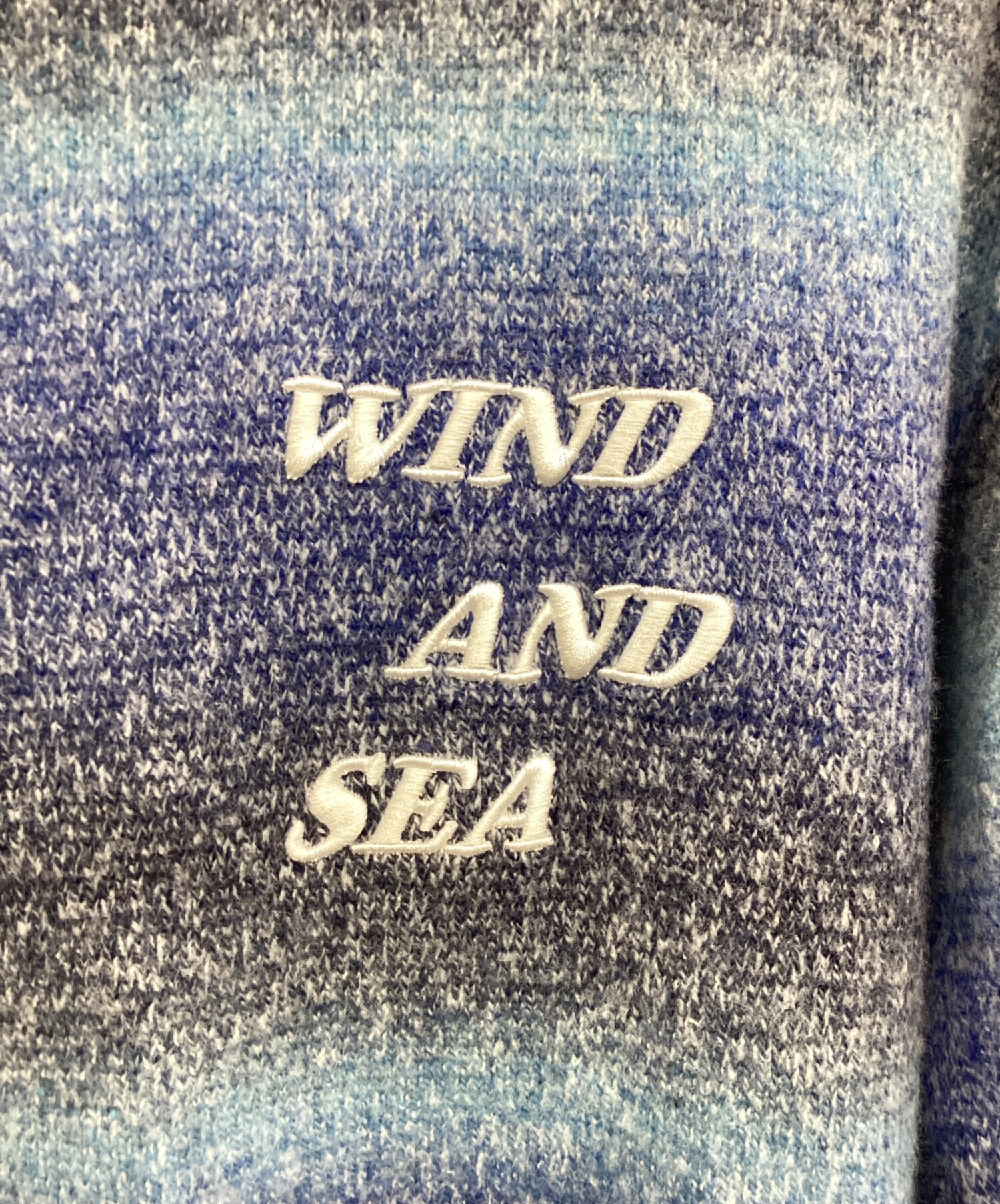 中古・古着通販】WIND AND SEA (ウィンダンシー) 厚手ニット ブルー