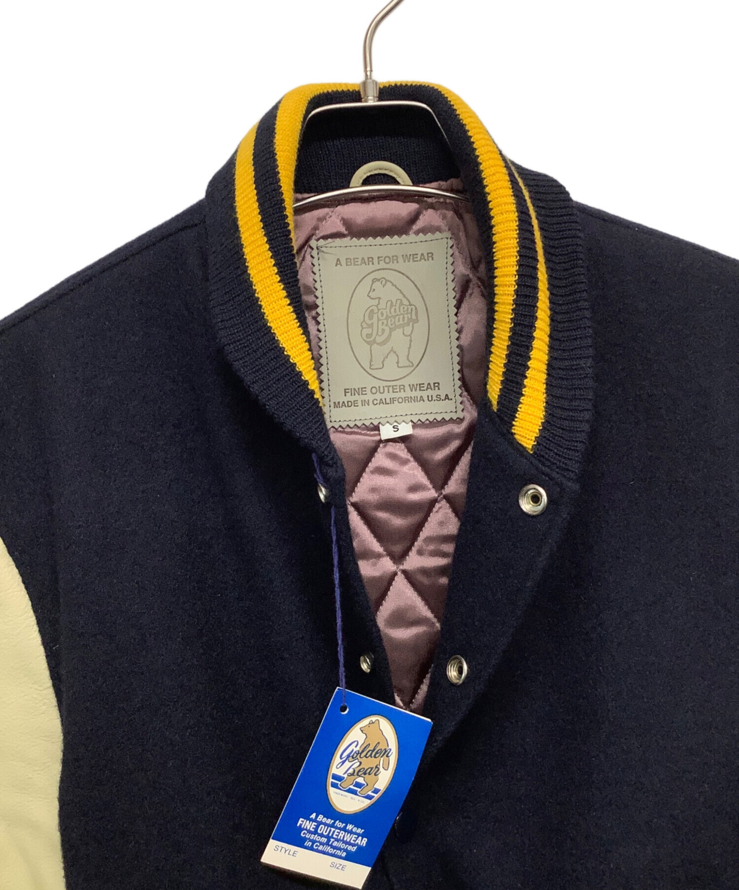 中古・古着通販】Golden Bear (ゴールデンベア) スタジャン ブラック