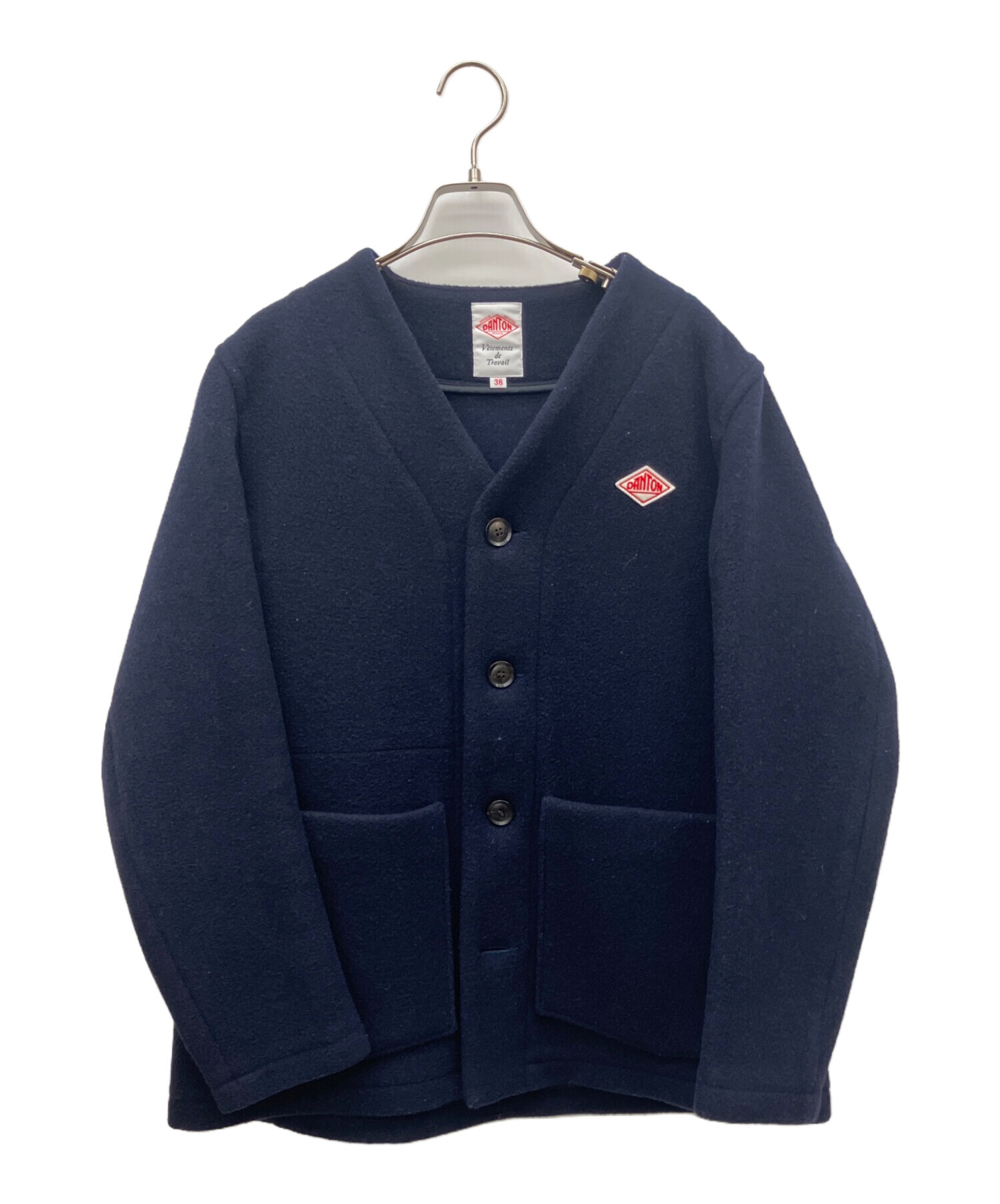 中古・古着通販】DANTON (ダントン) ウールモッサ ノーカラーシングル