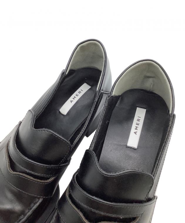 中古・古着通販】Ameri (アメリ) スクエアトゥローファー UND SQUARE