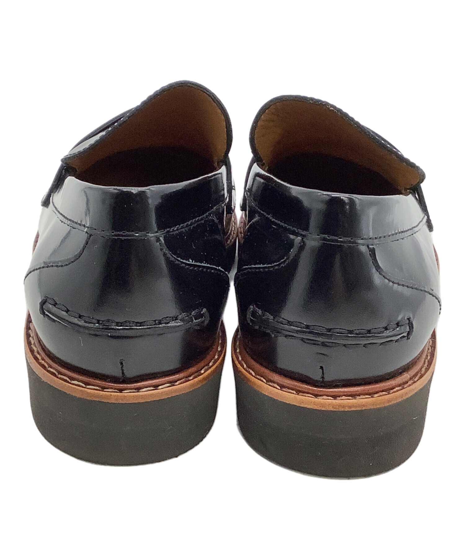 中古・古着通販】COACH (コーチ) コインローファー ブラック サイズ:6