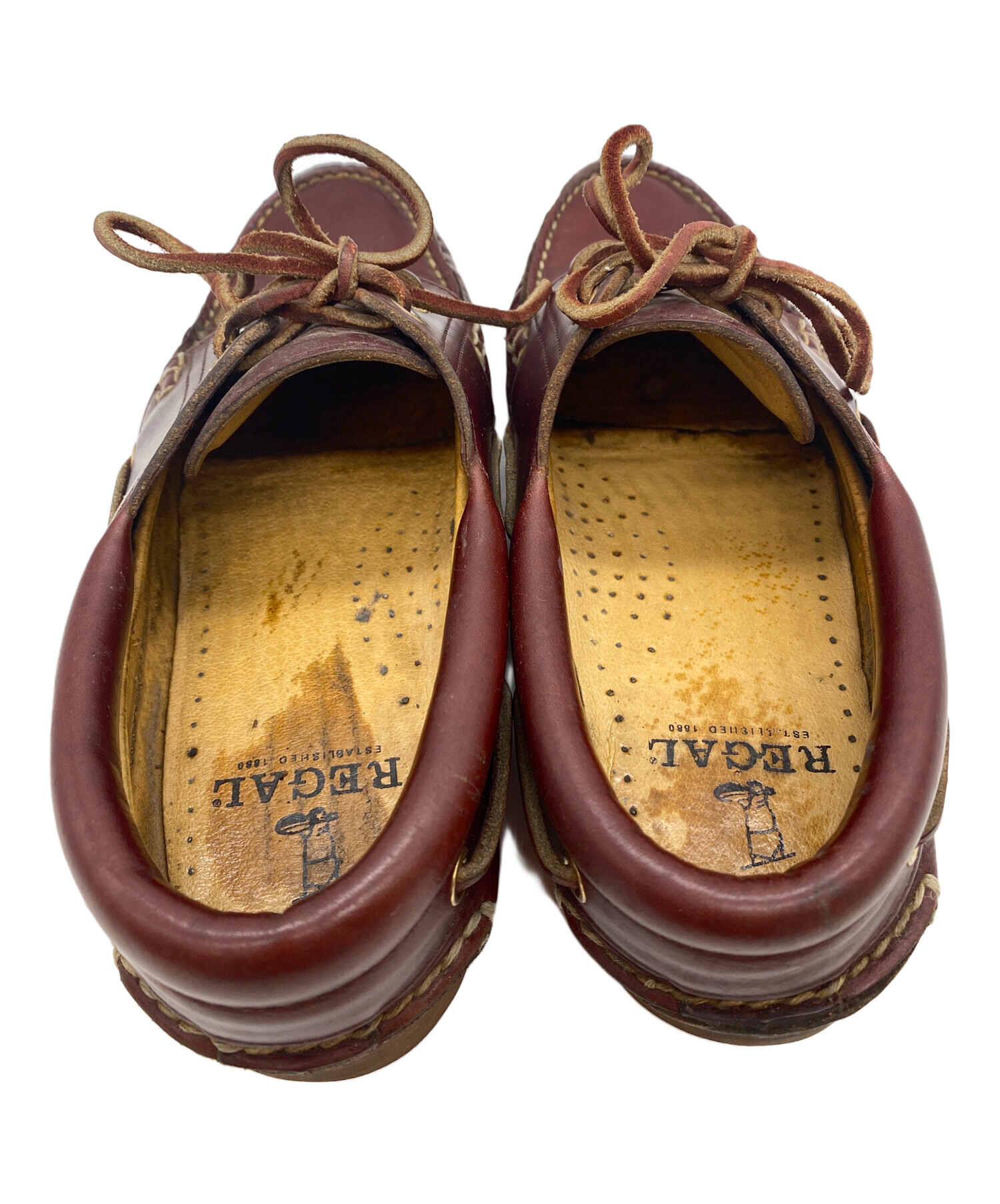 中古・古着通販】REGAL (リーガル) デッキシューズ ダークブラウン