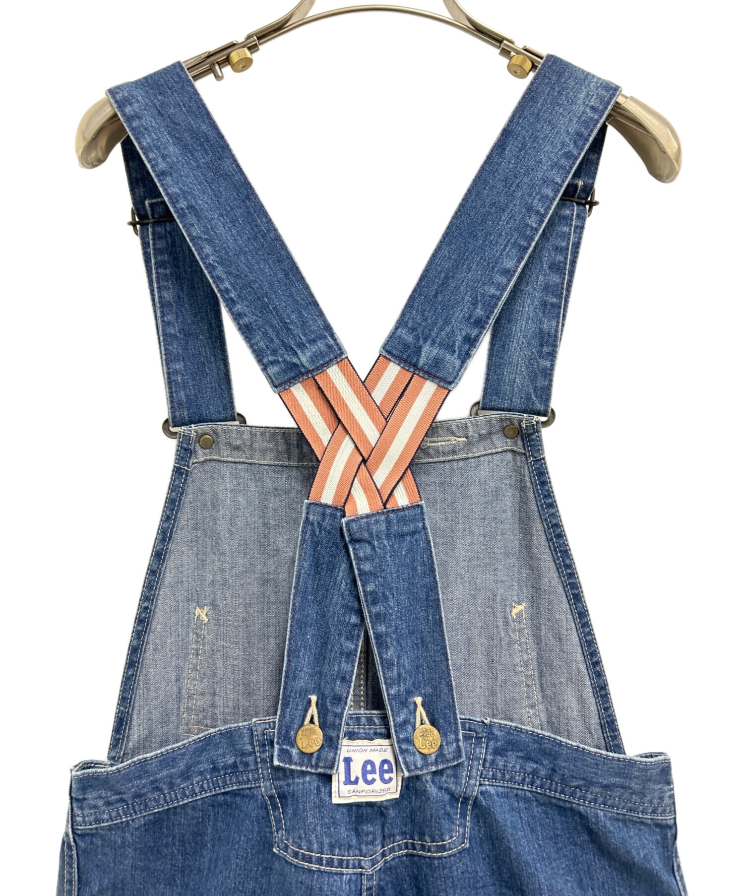 中古・古着通販】LEE (リー) デニムオーバーオール ブルー サイズ:S