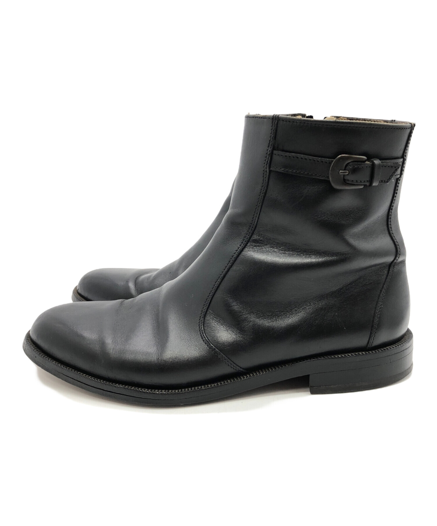 中古・古着通販】BALLY (バリー) サイドジップブーツ ブラック サイズ