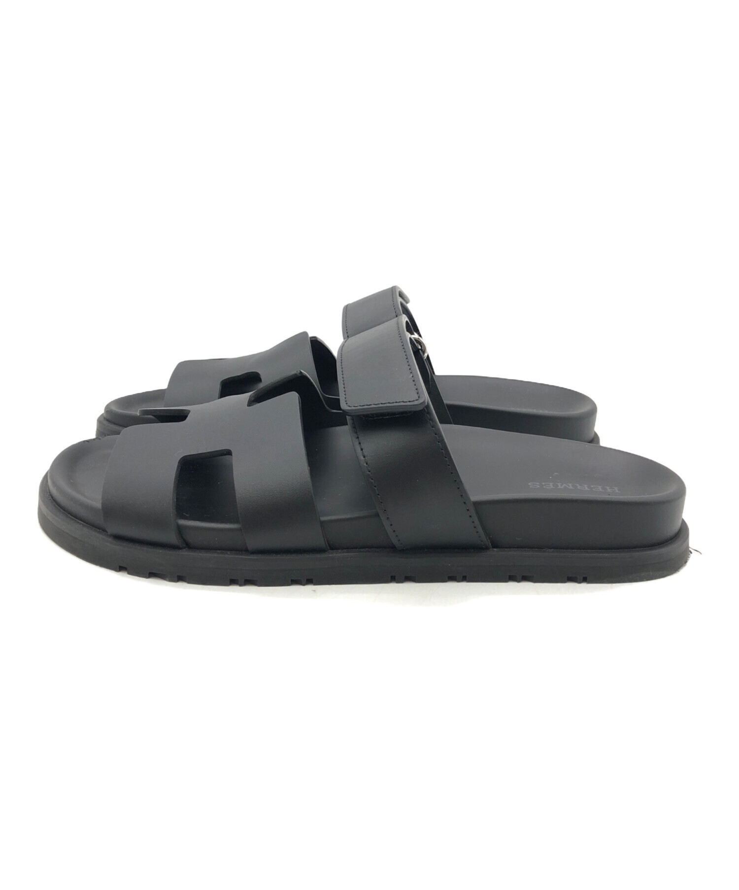 中古・古着通販】HERMES (エルメス) シプレ サンダル ブラック サイズ