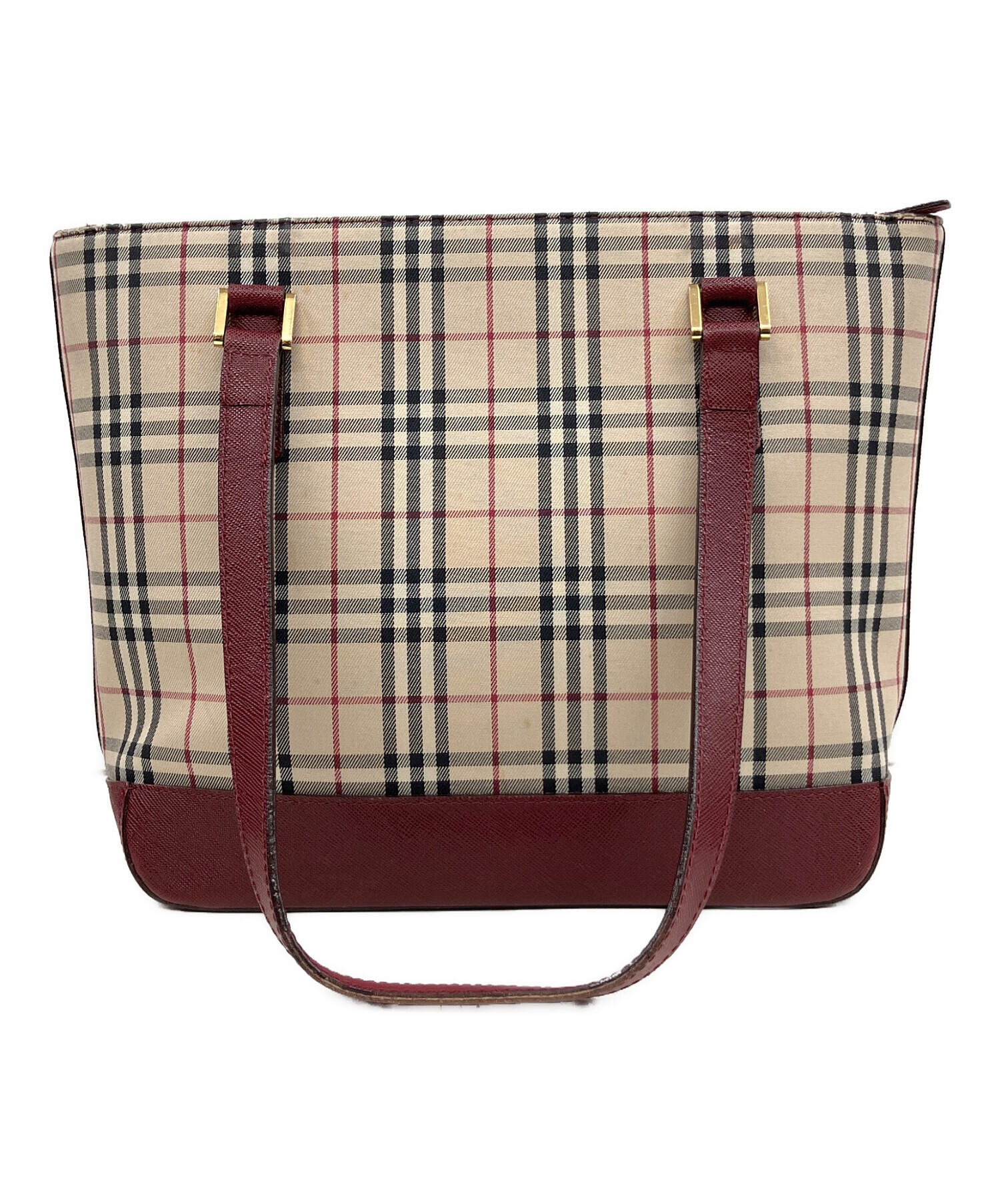 中古・古着通販】BURBERRY (バーバリー) ノバチェックトートバッグ