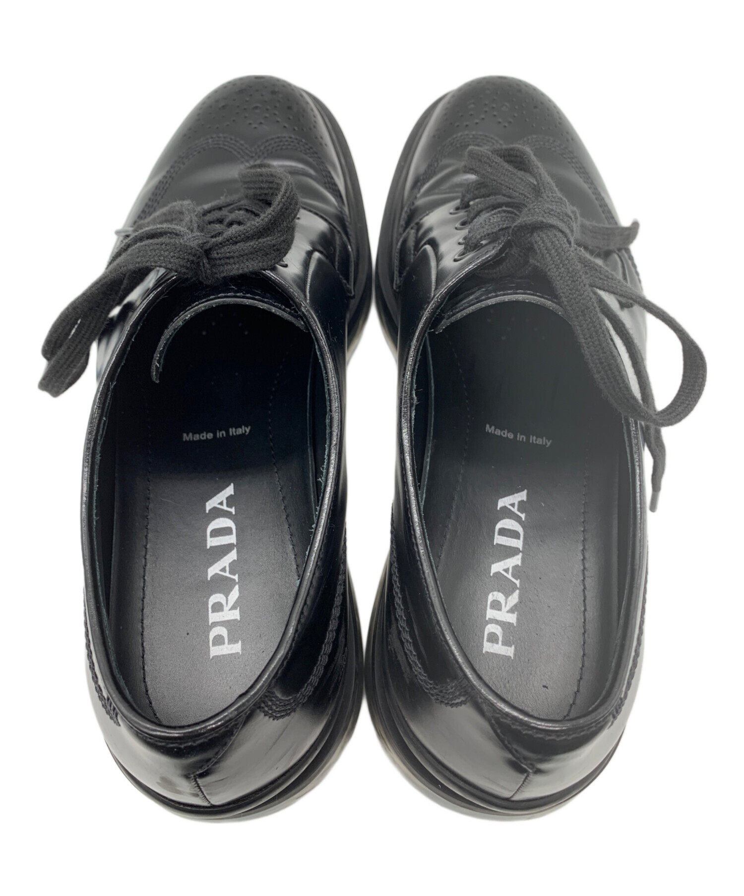 中古・古着通販】PRADA (プラダ) エアソールウィングチップシューズ