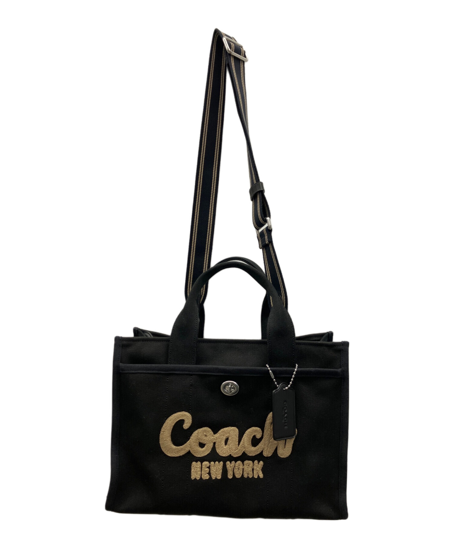 中古・古着通販】COACH (コーチ) 2WAYトートバッグ ブラック｜ブランド