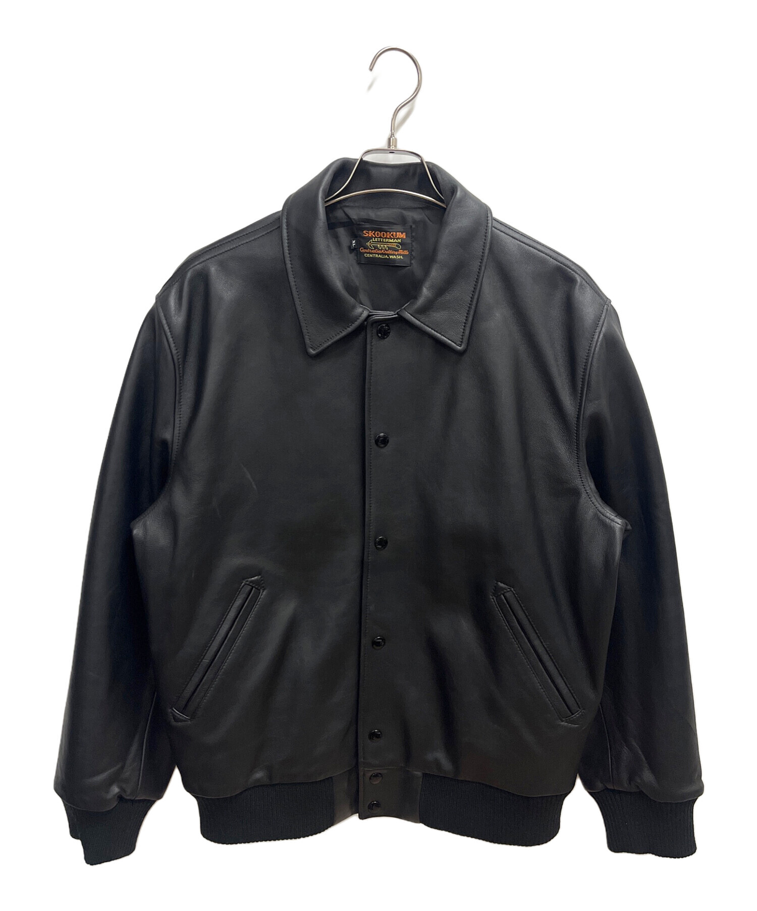 中古・古着通販】skookum (スクーカム) レザースタジャン ブラック