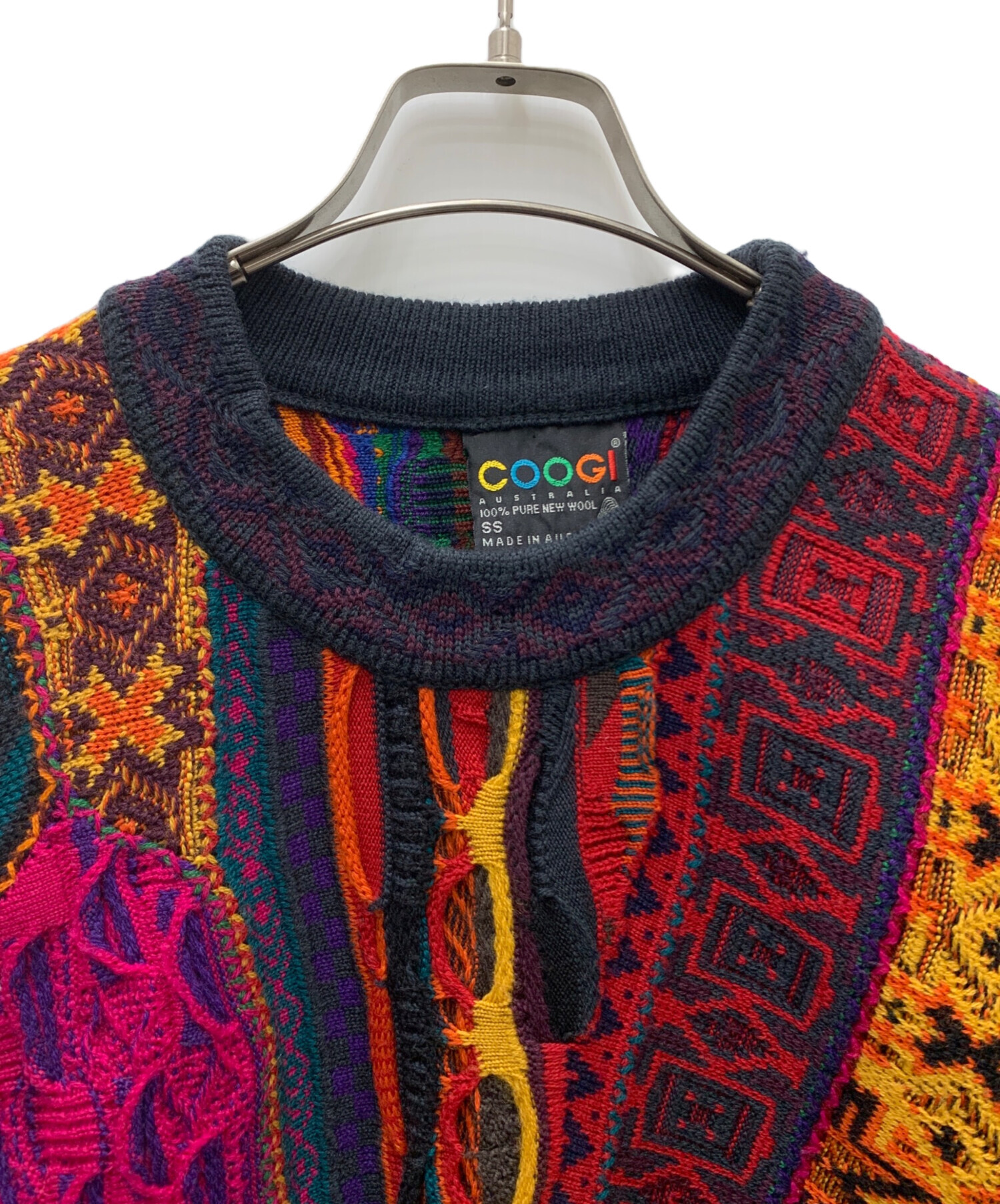 中古・古着通販】Coogi (クージー) 3Dニット マルチカラー サイズ:SS