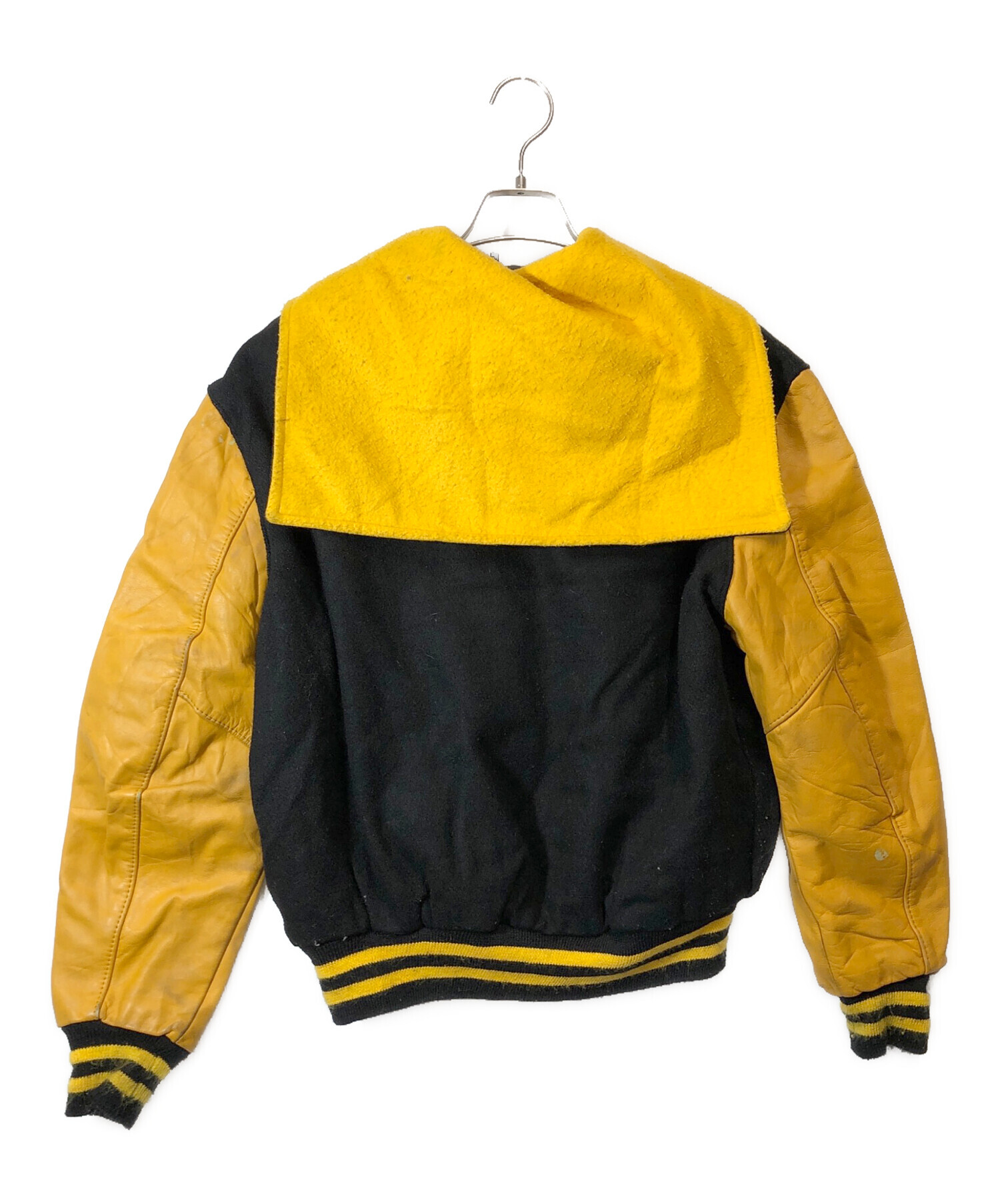 中古・古着通販】DeLong (デロング) スタジャン ブラック×イエロー