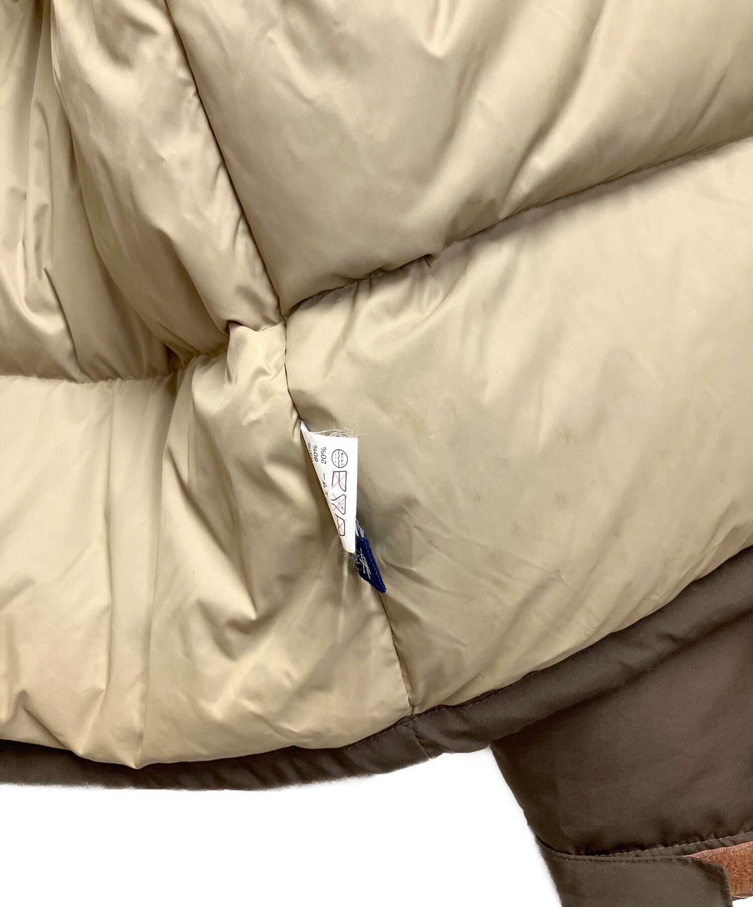 中古・古着通販】stussy (ステューシー) ダウンジャケット ブラウン