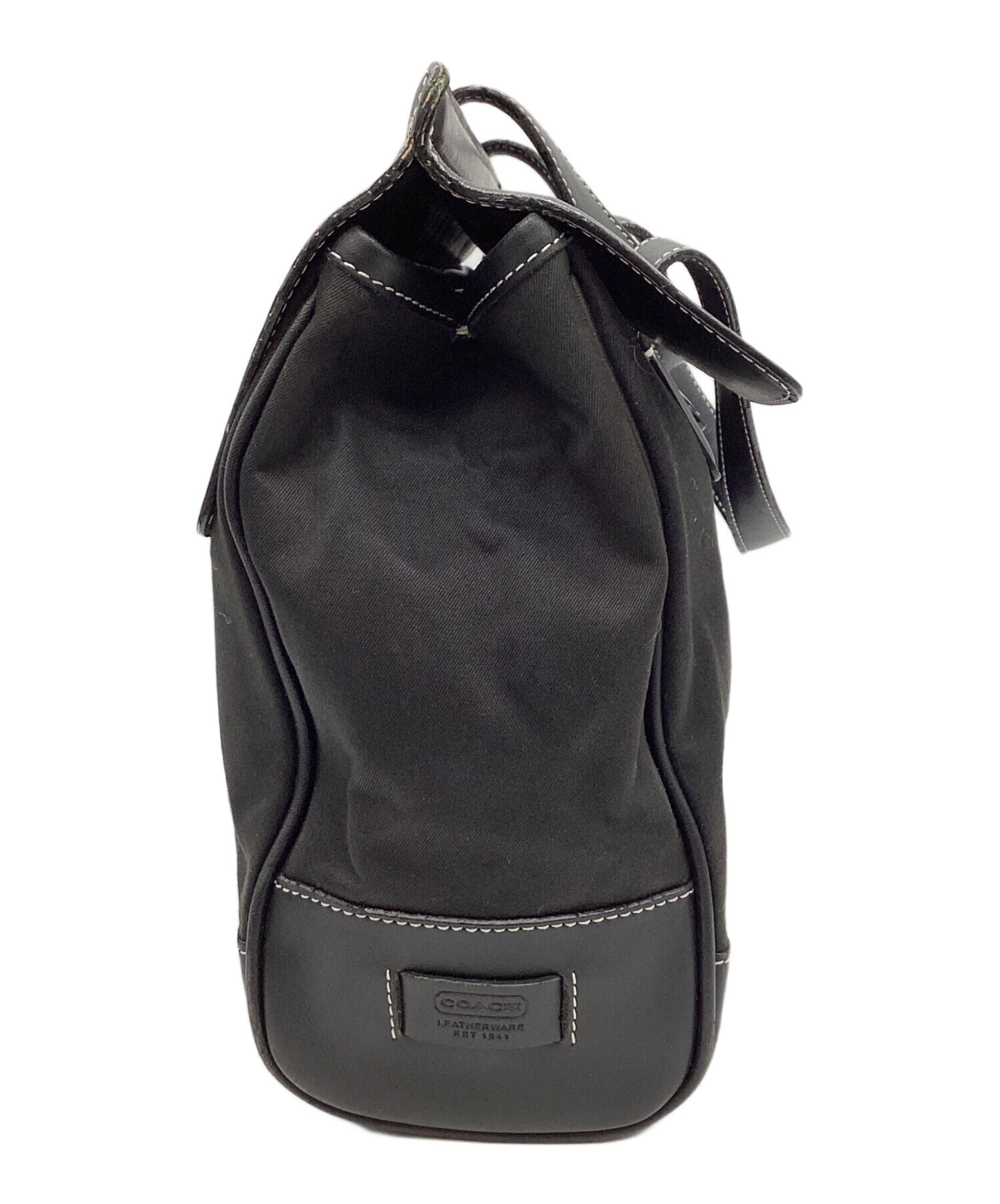 中古・古着通販】COACH (コーチ) コーチ レザー×キャンバス トート