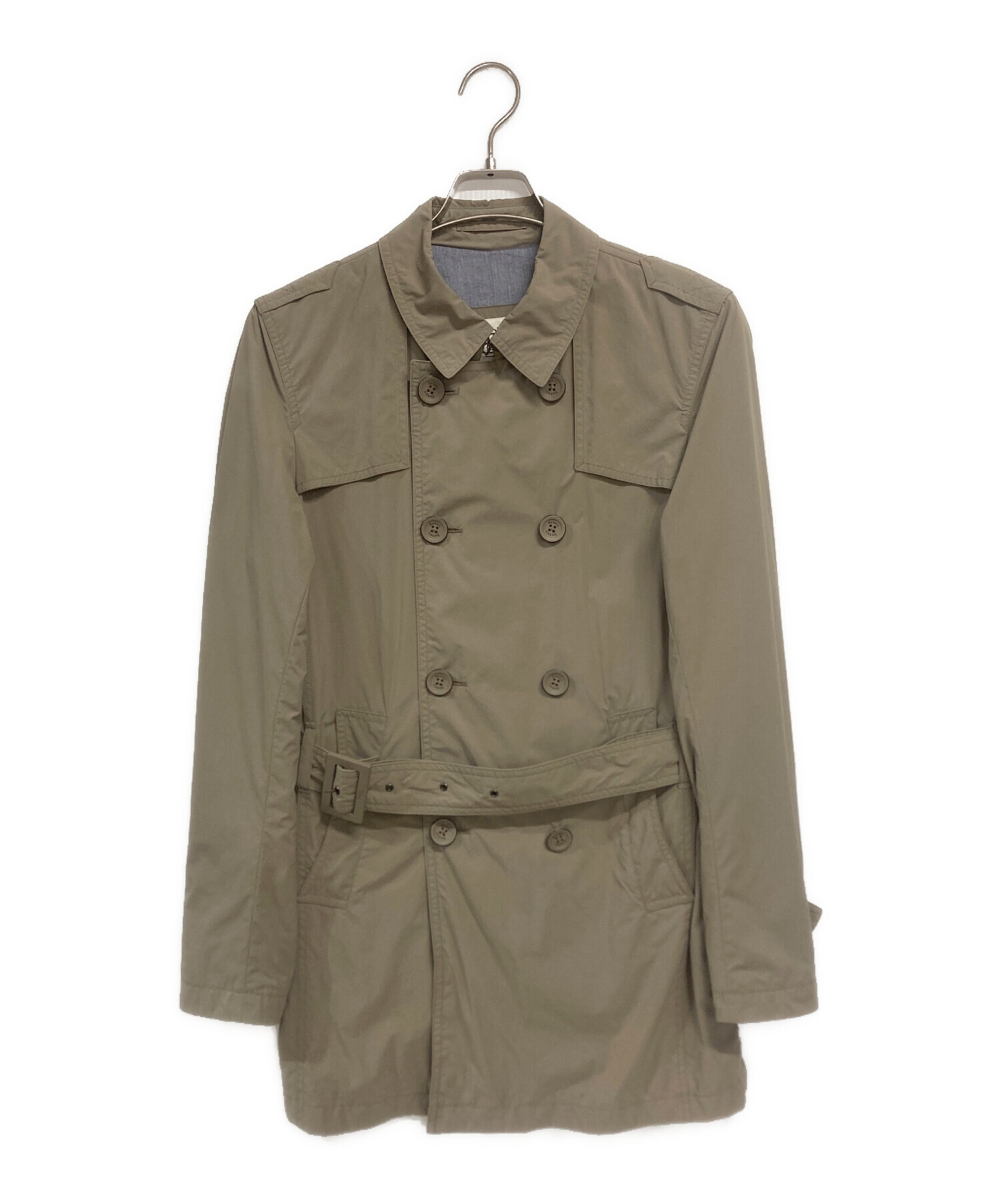 中古・古着通販】HERNO (ヘルノ) ステンカラーコート カーキ サイズ:44