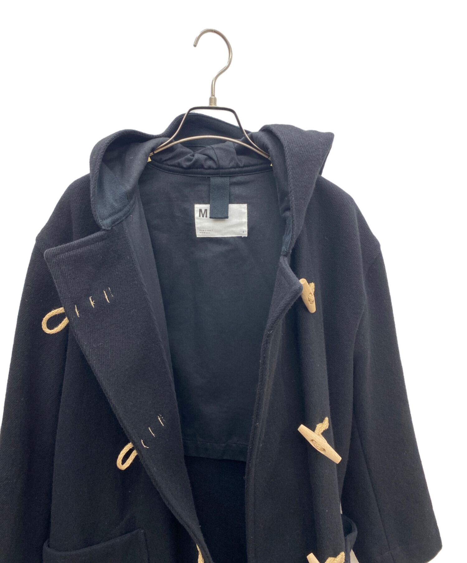 中古・古着通販】MHL (エムエイチエル) ダッフルコート ブラック