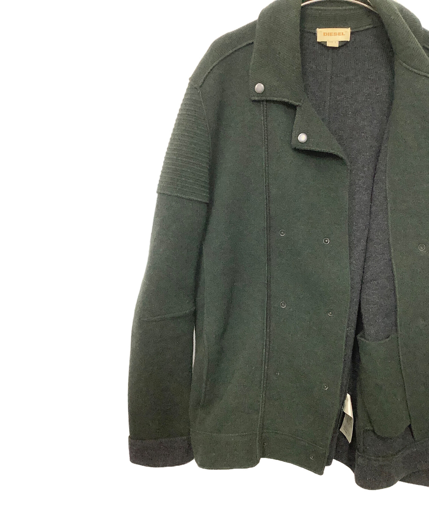 中古・古着通販】DIESEL (ディーゼル) ダブルライダースニット