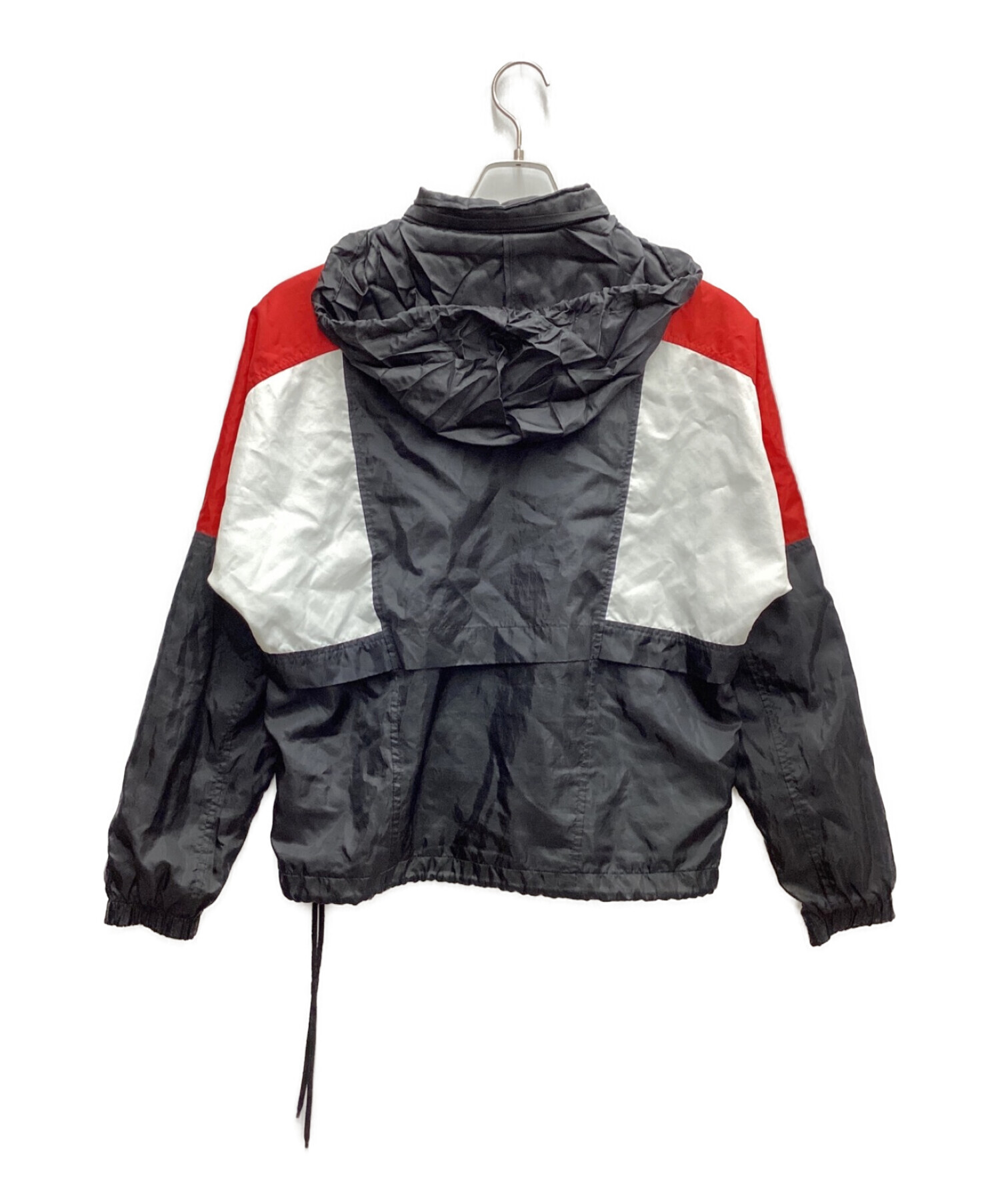 中古・古着通販】NIKE (ナイキ) ナイロンジャケット ブラック×ホワイト