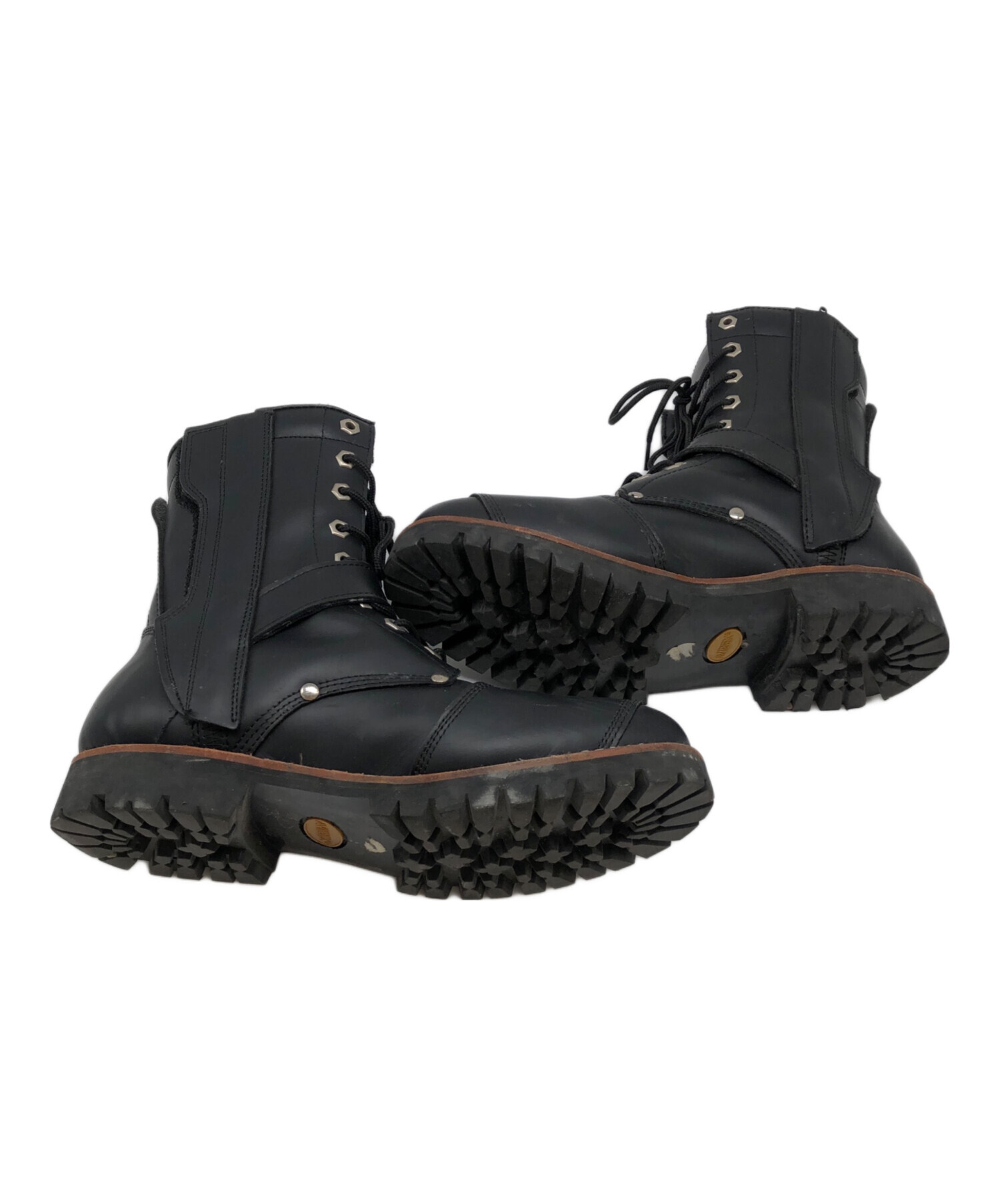 中古・古着通販】AVIREX (アヴィレックス) バイカーブーツ ブラック