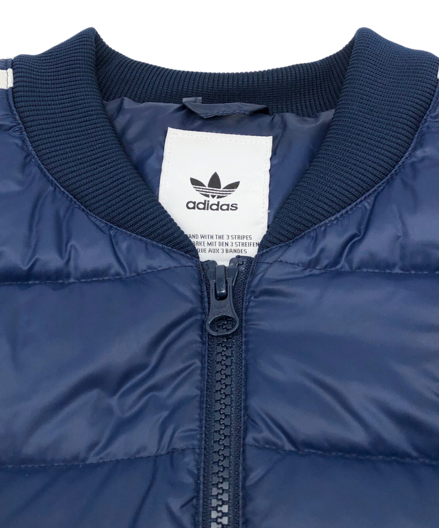 中古・古着通販】adidas (アディダス) ダウンジャケット ネイビー