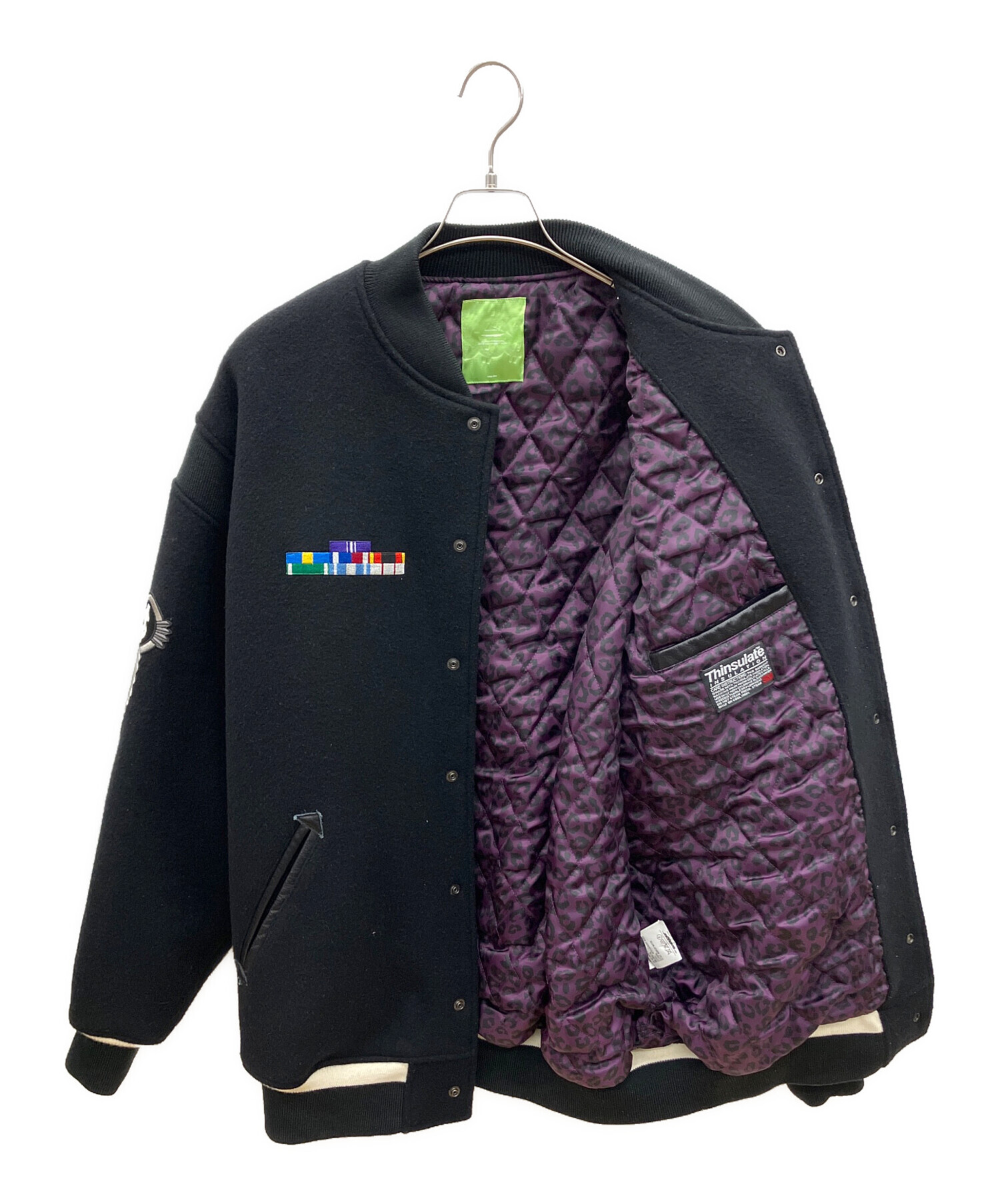 中古・古着通販】SWAGGER (スワッガー) スタジャン ブラック サイズ:L