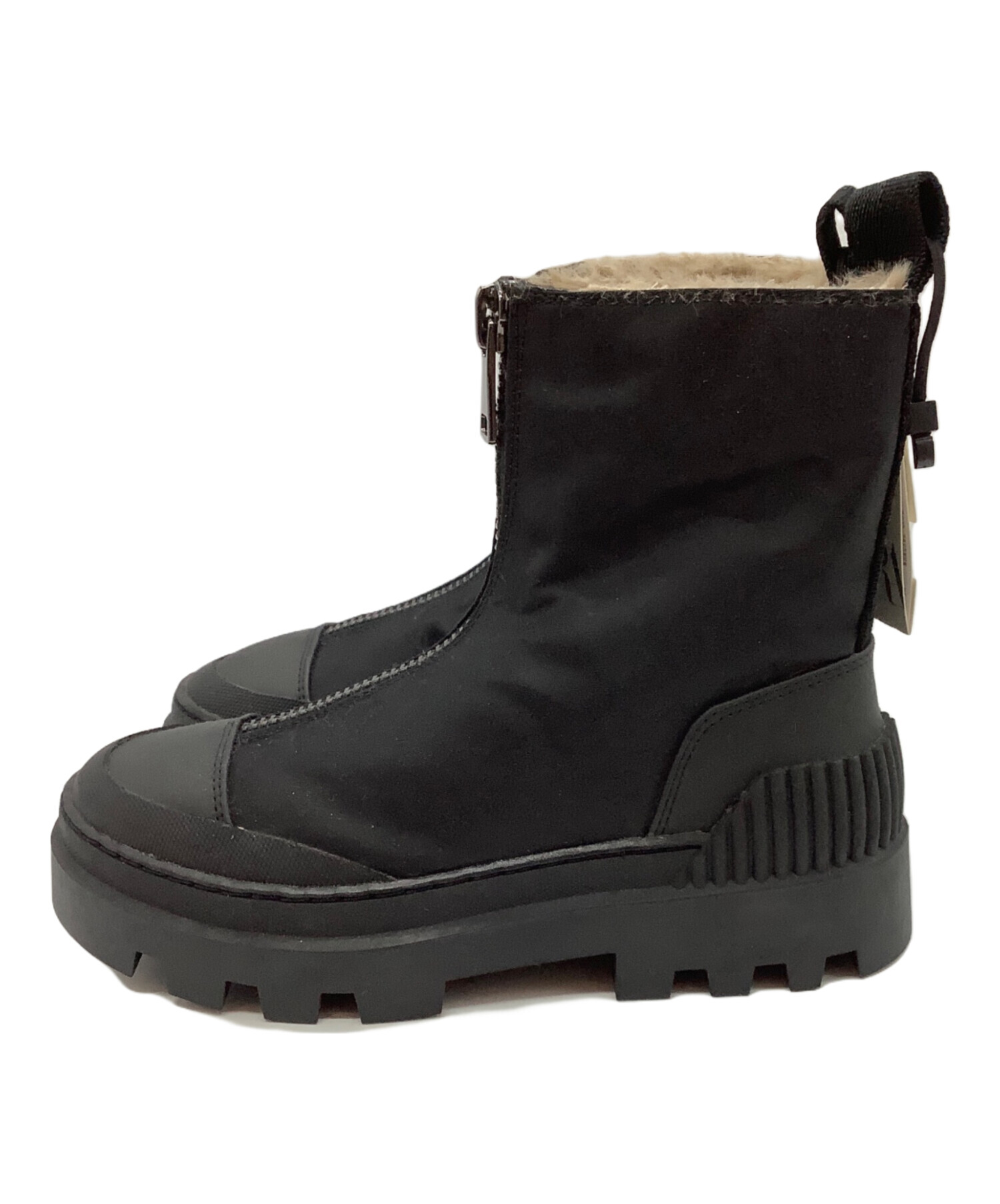 中古・古着通販】ZARA (ザラ) フラットプラットフォームレザーブーツ