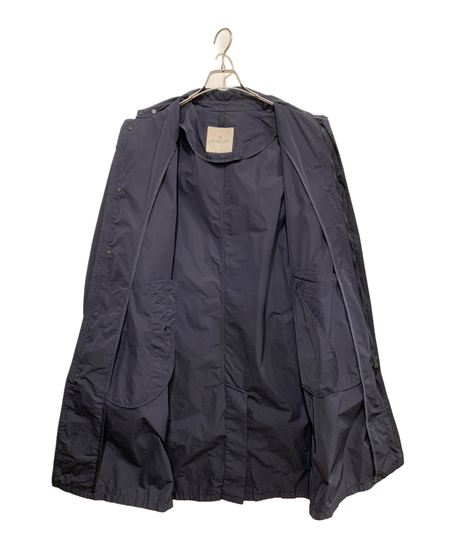 中古・古着通販】MONCLER (モンクレール) ナイロンコート ブラック