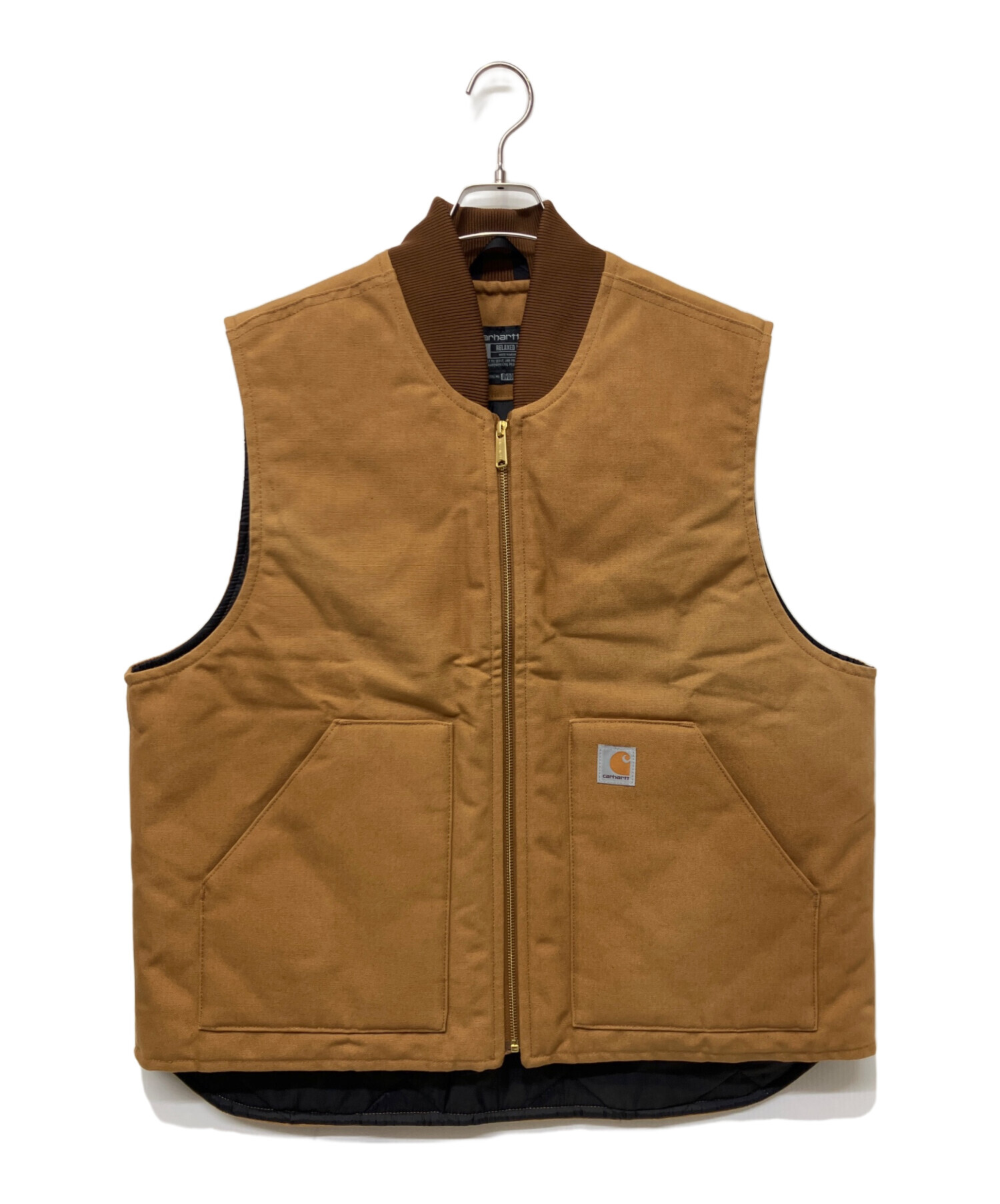 中古・古着通販】CarHartt (カーハート) ダックベスト ブラウン サイズ