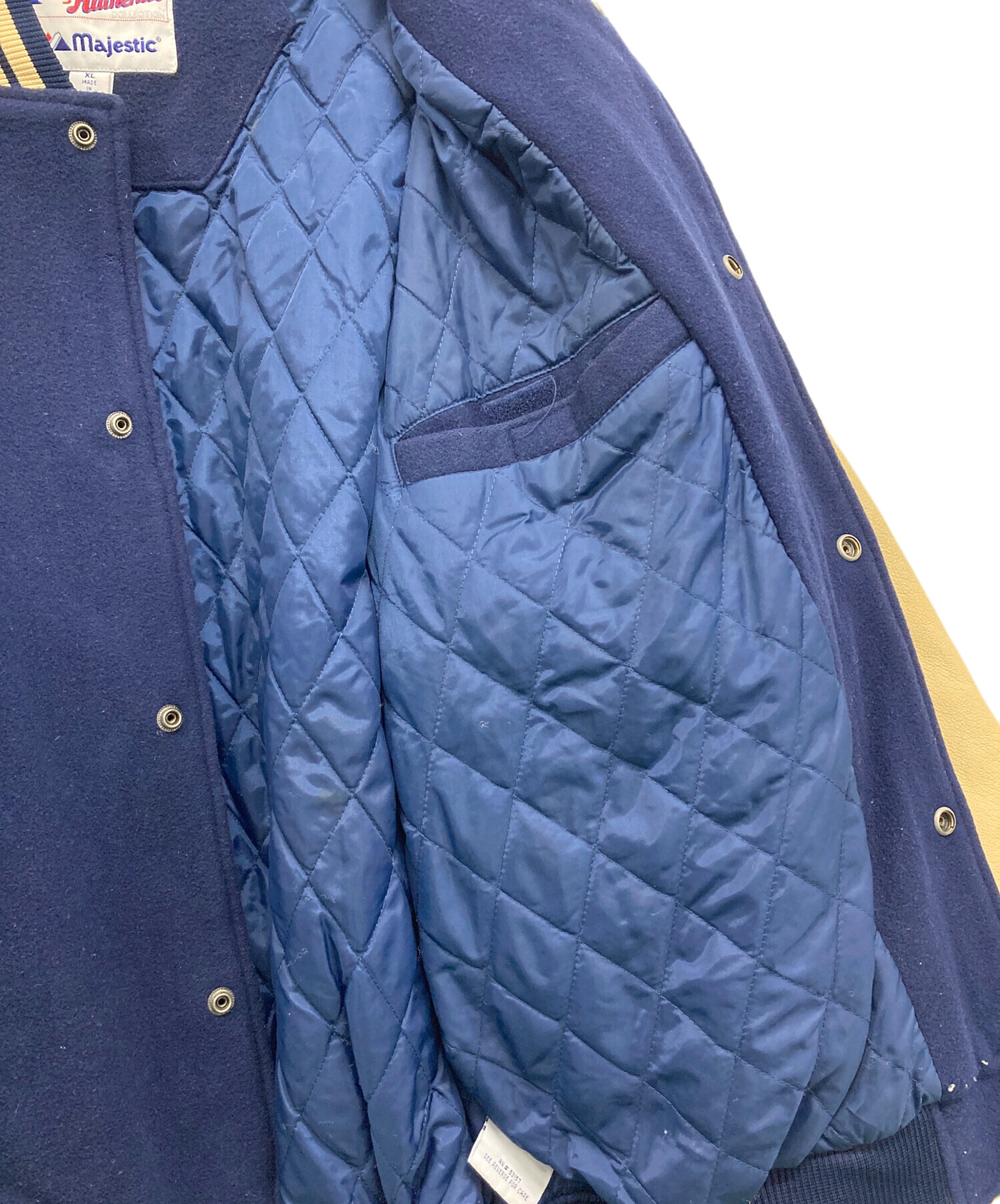 中古・古着通販】AUTHENTIC (オーセンティック) スタジャン ネイビー