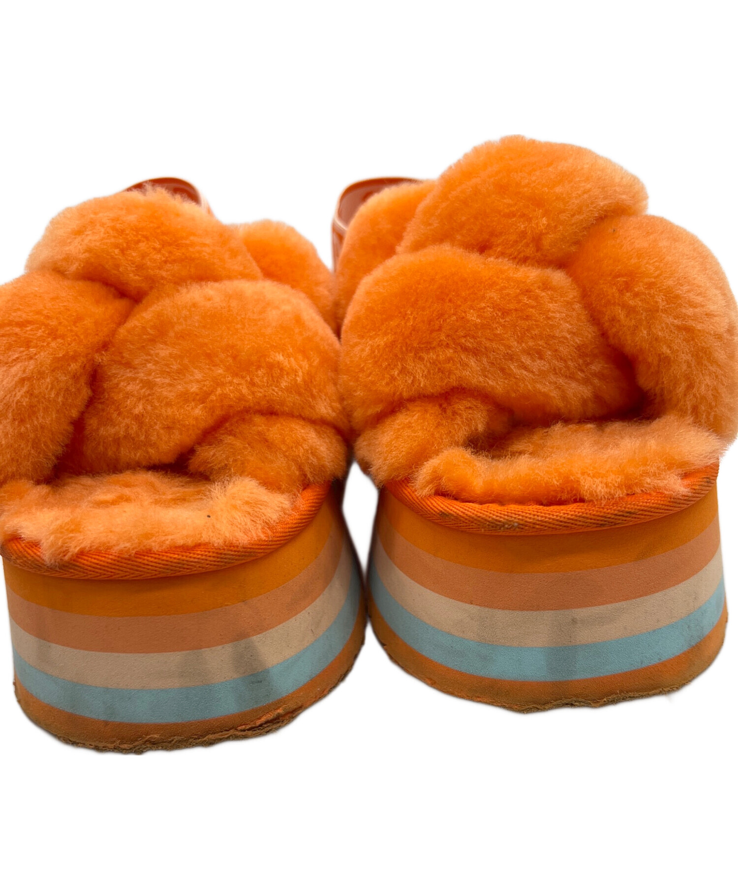 中古・古着通販】UGG (アグ) アンクルストラップサンダル オレンジ