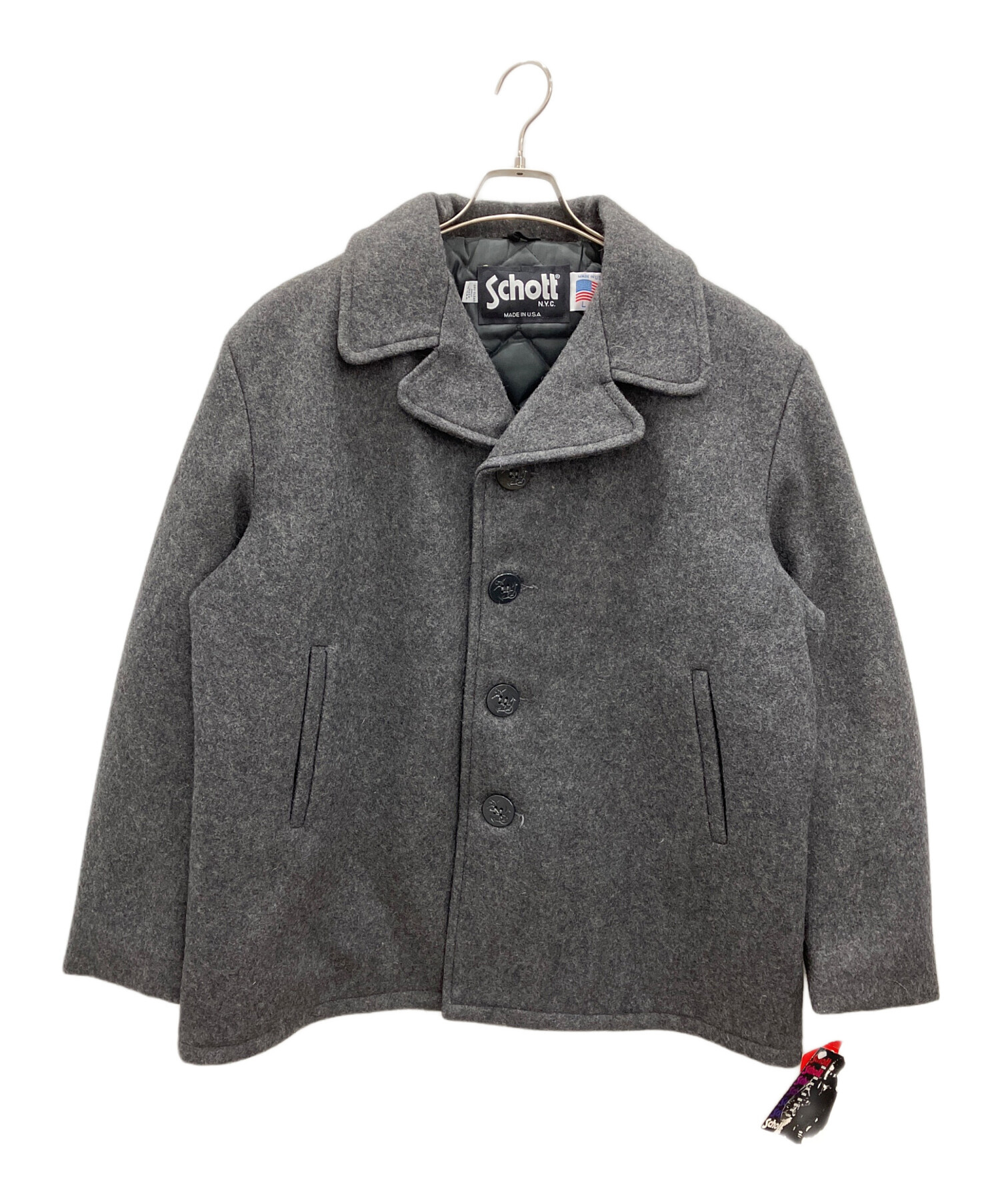 中古・古着通販】Schott (ショット) Pコート Schott メンズ グレー