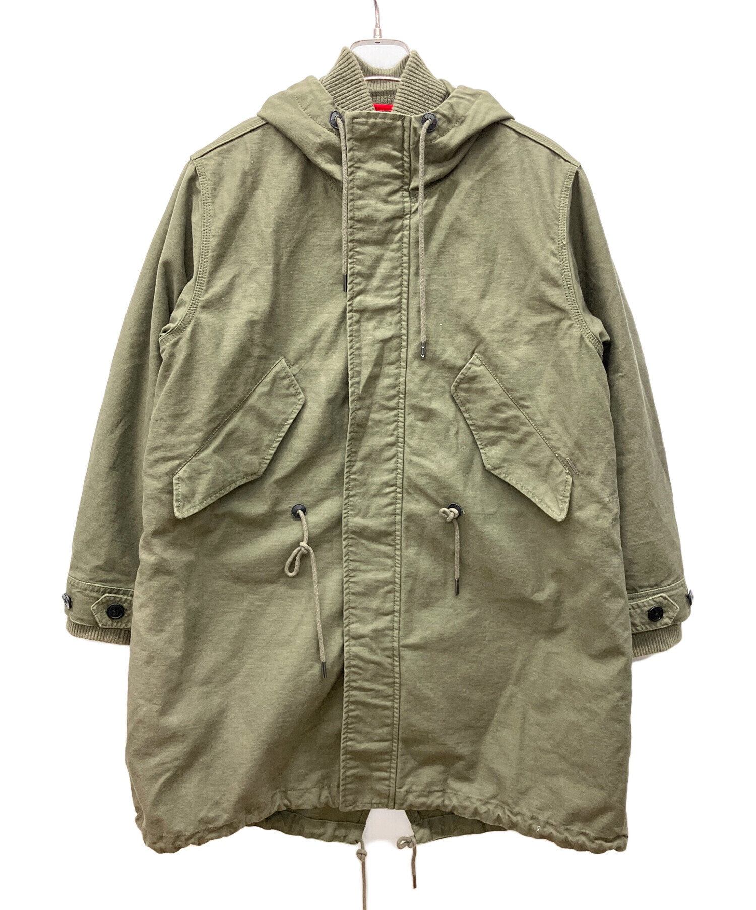 中古・古着通販】DIESEL (ディーゼル) モッズコート カーキ サイズ:XS