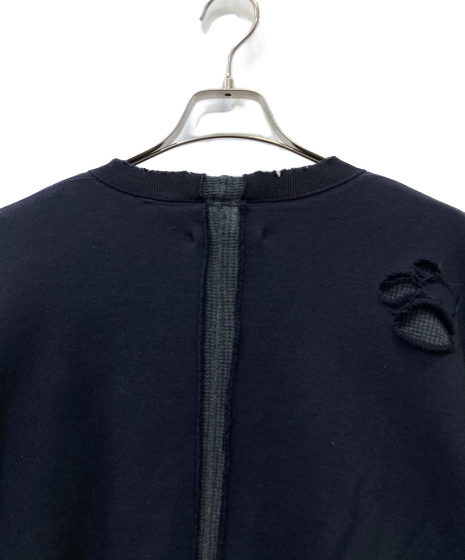 中古・古着通販】stein (シュタイン) ダメージ加工スウェット ブラック