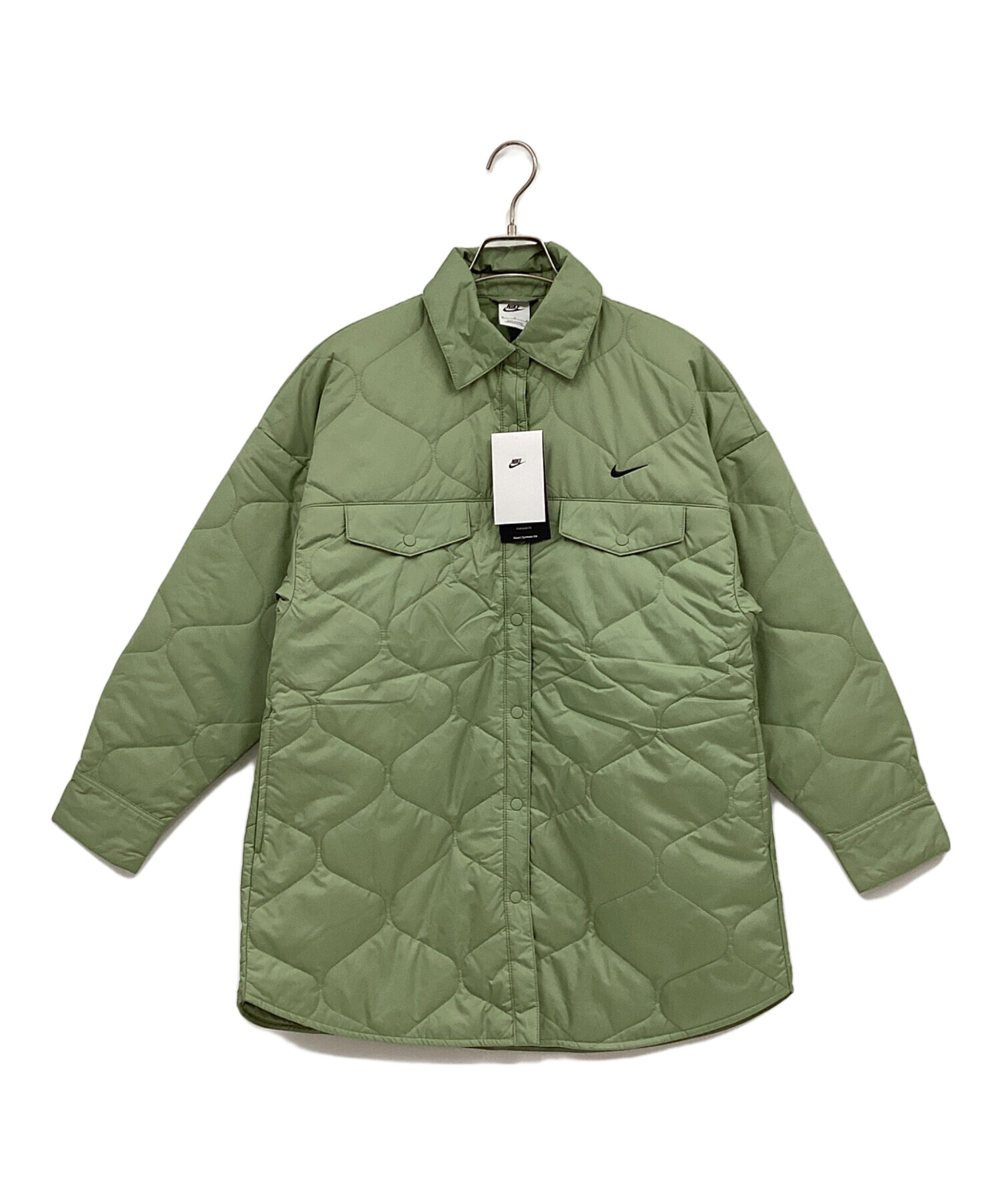 中古・古着通販】NIKE (ナイキ) キルティングジャケット 黄緑 サイズ:M