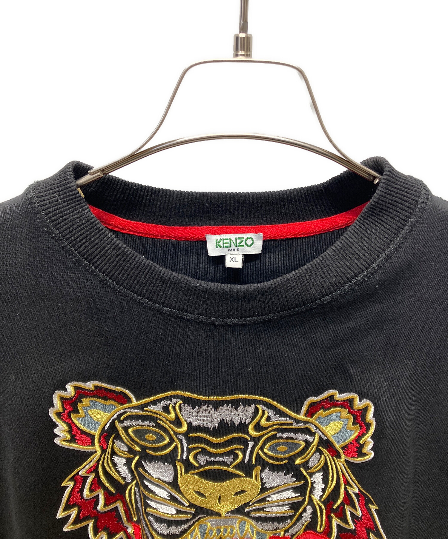 中古・古着通販】KENZO (ケンゾー) タイガー刺繍スウェット ブラック