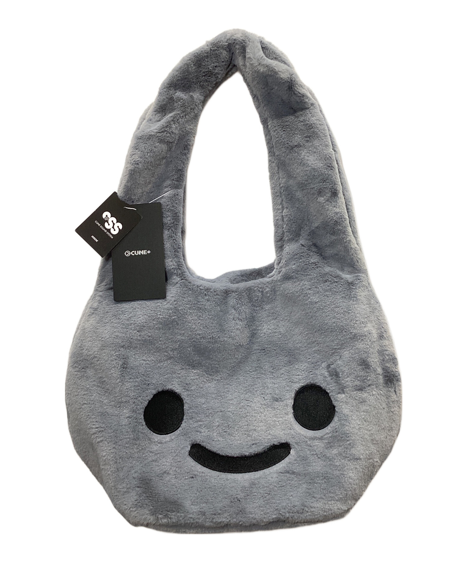 中古・古着通販】CUNE (キューン) ふわふわウサギバッグ グレー 未使用