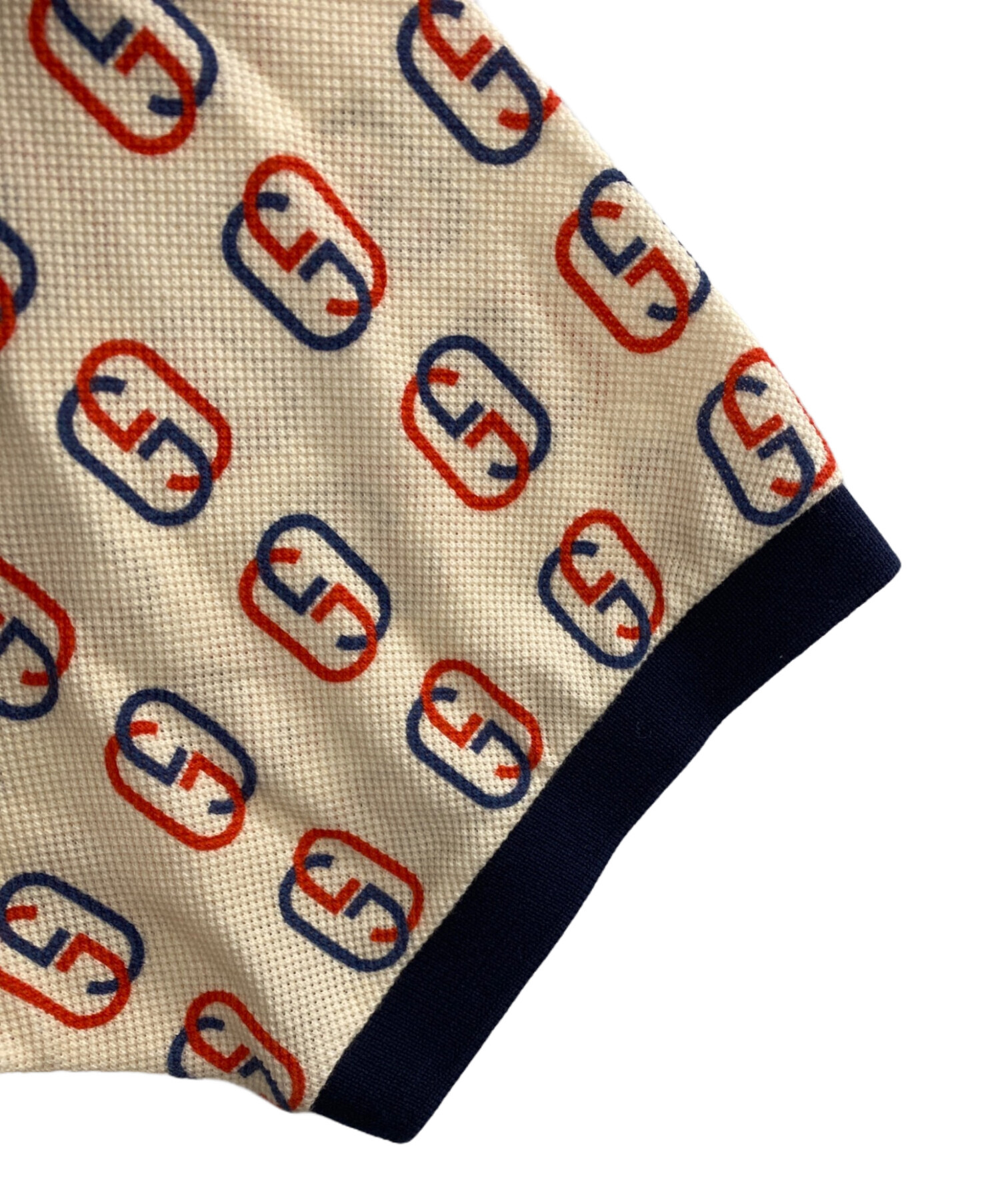 中古・古着通販】GUCCI (グッチ) 半袖ポロシャツ ネイビー×レッド