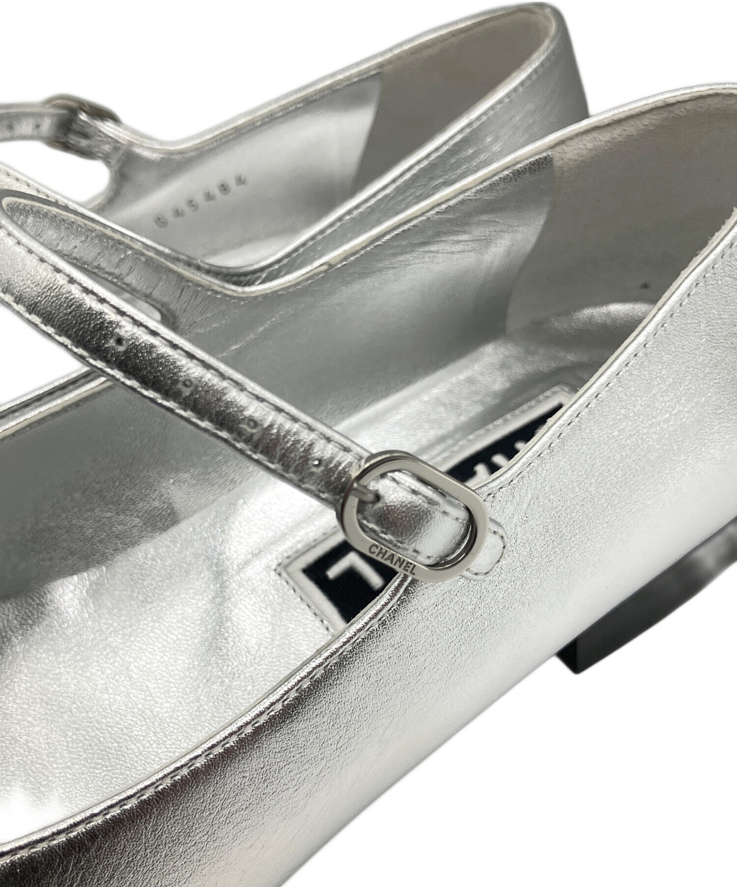 中古・古着通販】CHANEL (シャネル) フラットパンプス ブラック