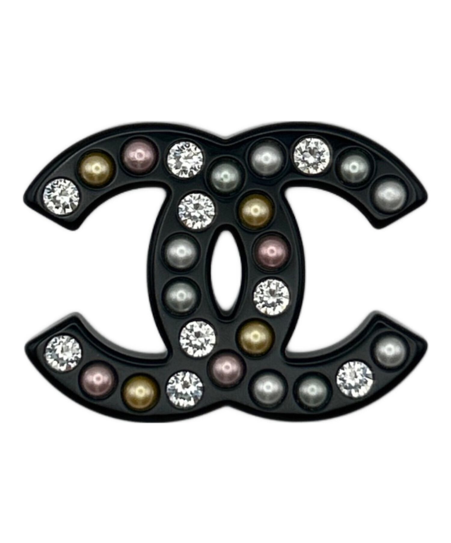 中古・古着通販】CHANEL (シャネル) パールラインストーンココマーク