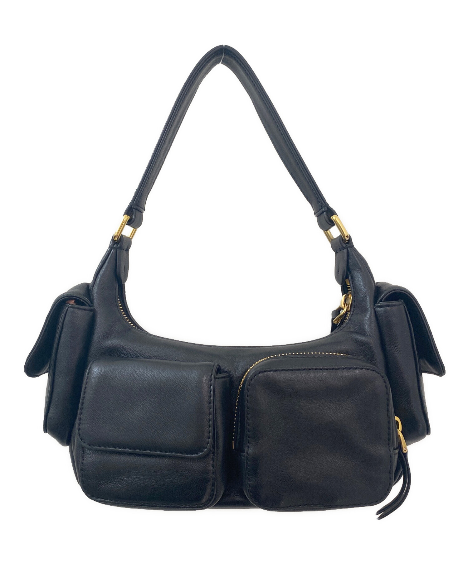 中古・古着通販】MIU MIU (ミュウミュウ) ナッパレザー ポケットバッグ