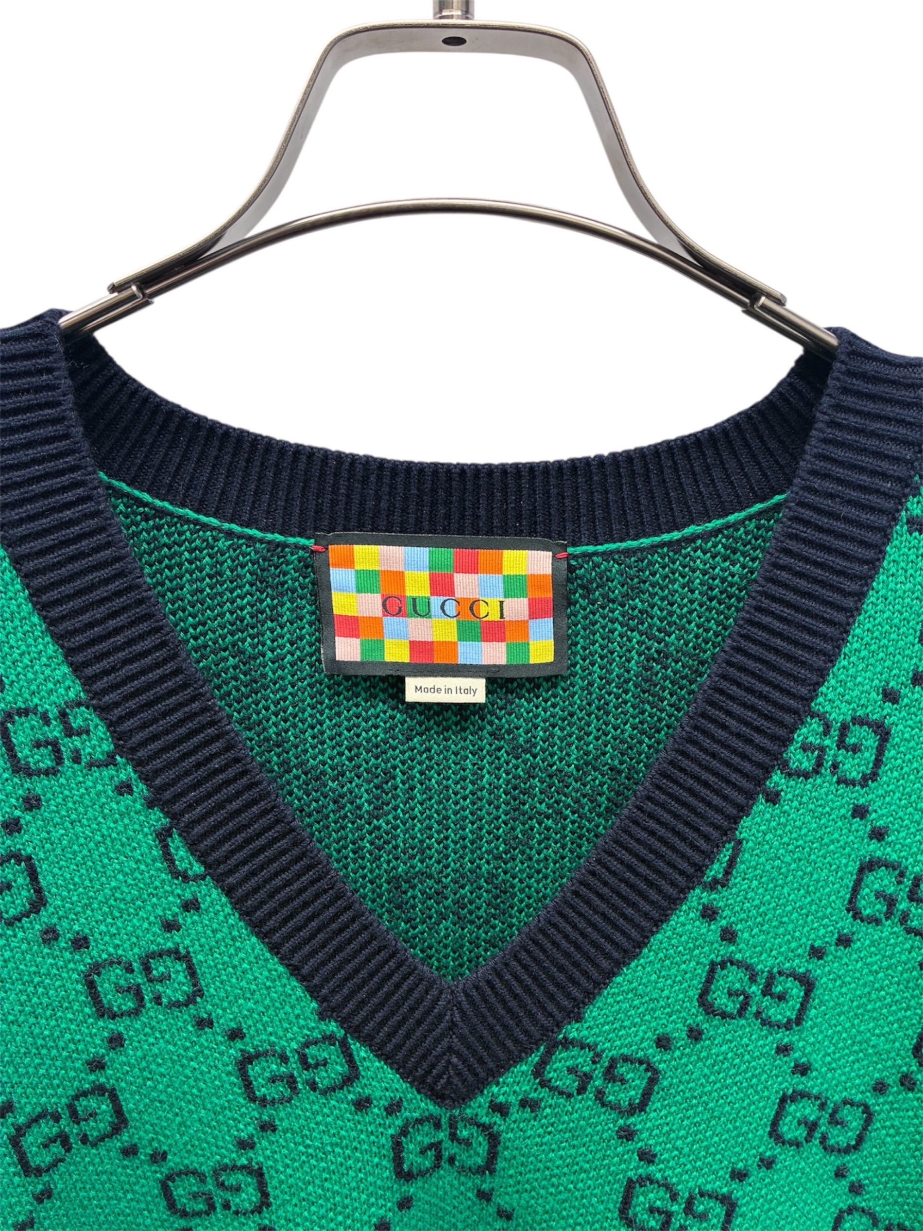 中古・古着通販】GUCCI (グッチ) GG総柄ニット/661155 XKBXI グリーン