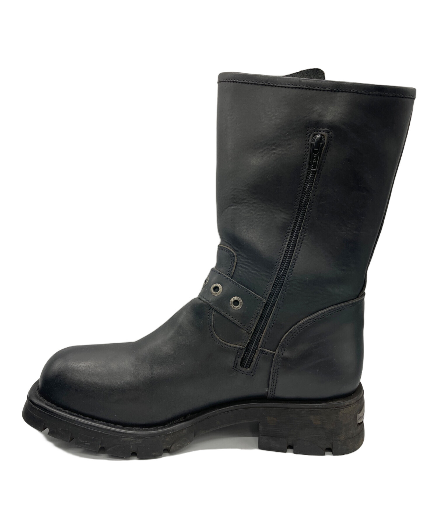 中古・古着通販】NEW ROCK (ニューロック) エンジニアブーツ ブラック