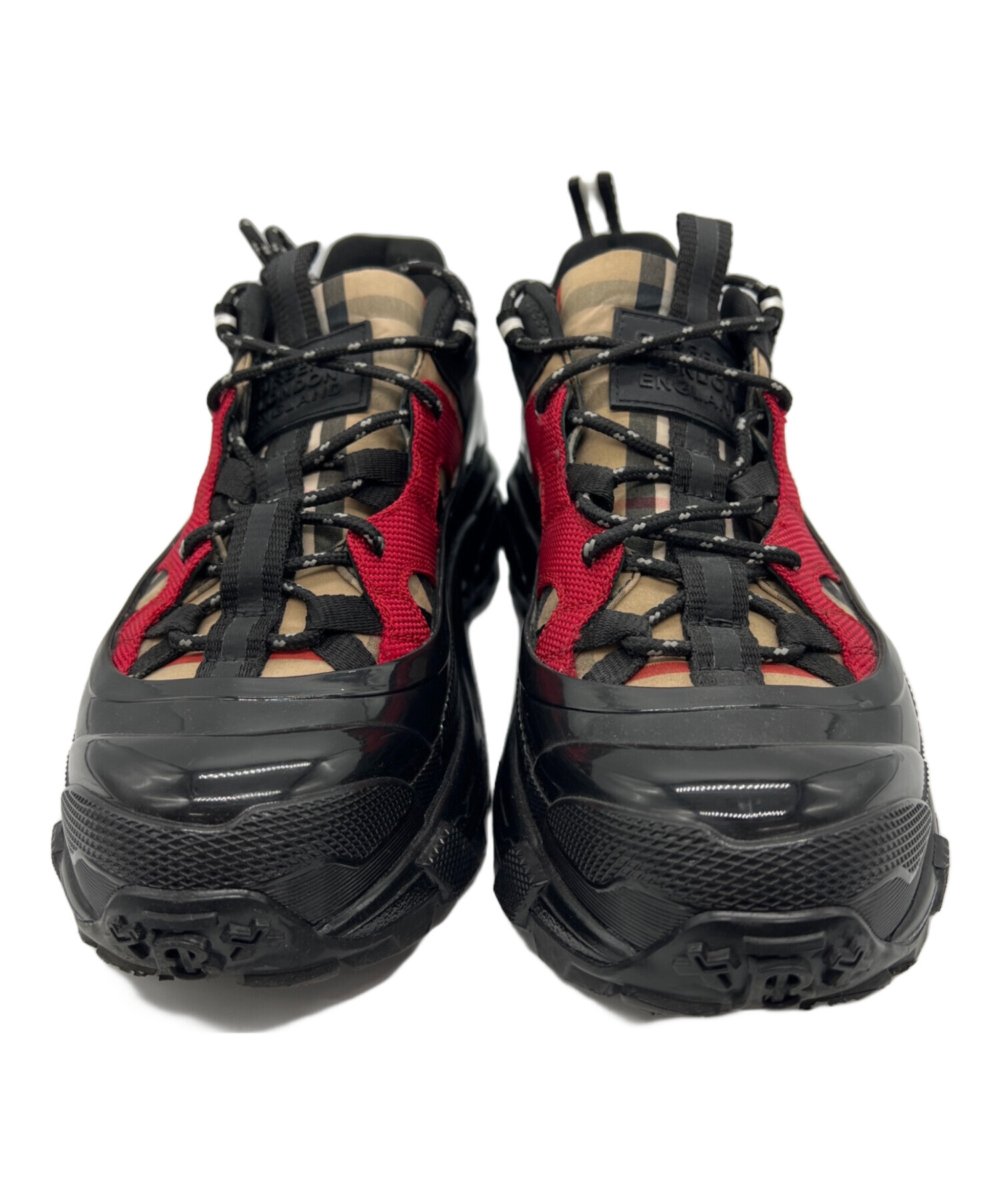 中古・古着通販】BURBERRY (バーバリー) スニーカー ブラック サイズ