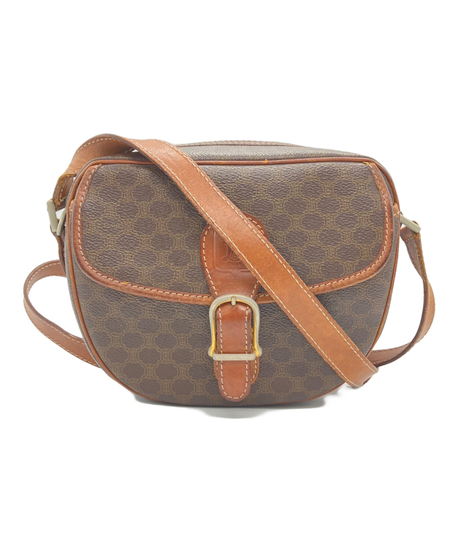 中古・古着通販】CELINE (セリーヌ) マカダム柄ショルダーバッグ