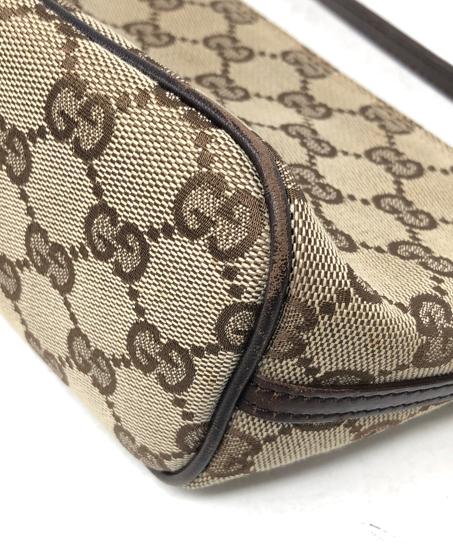 中古・古着通販】GUCCI (グッチ) アクセサリーポーチ GG ブラウン