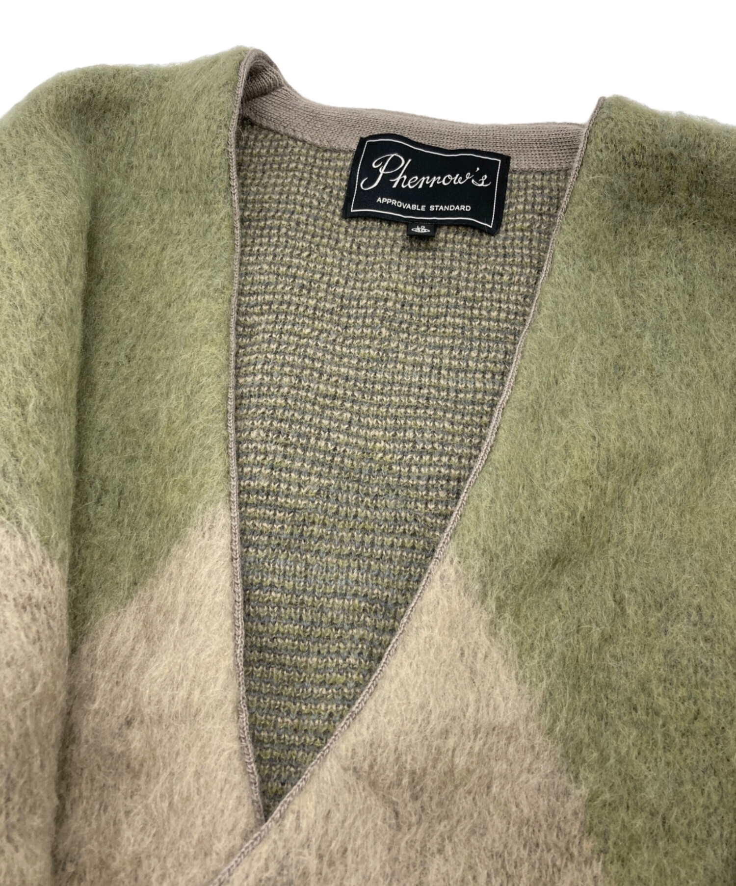中古・古着通販】Pherrow's (フェローズ) モヘア混カーディガン