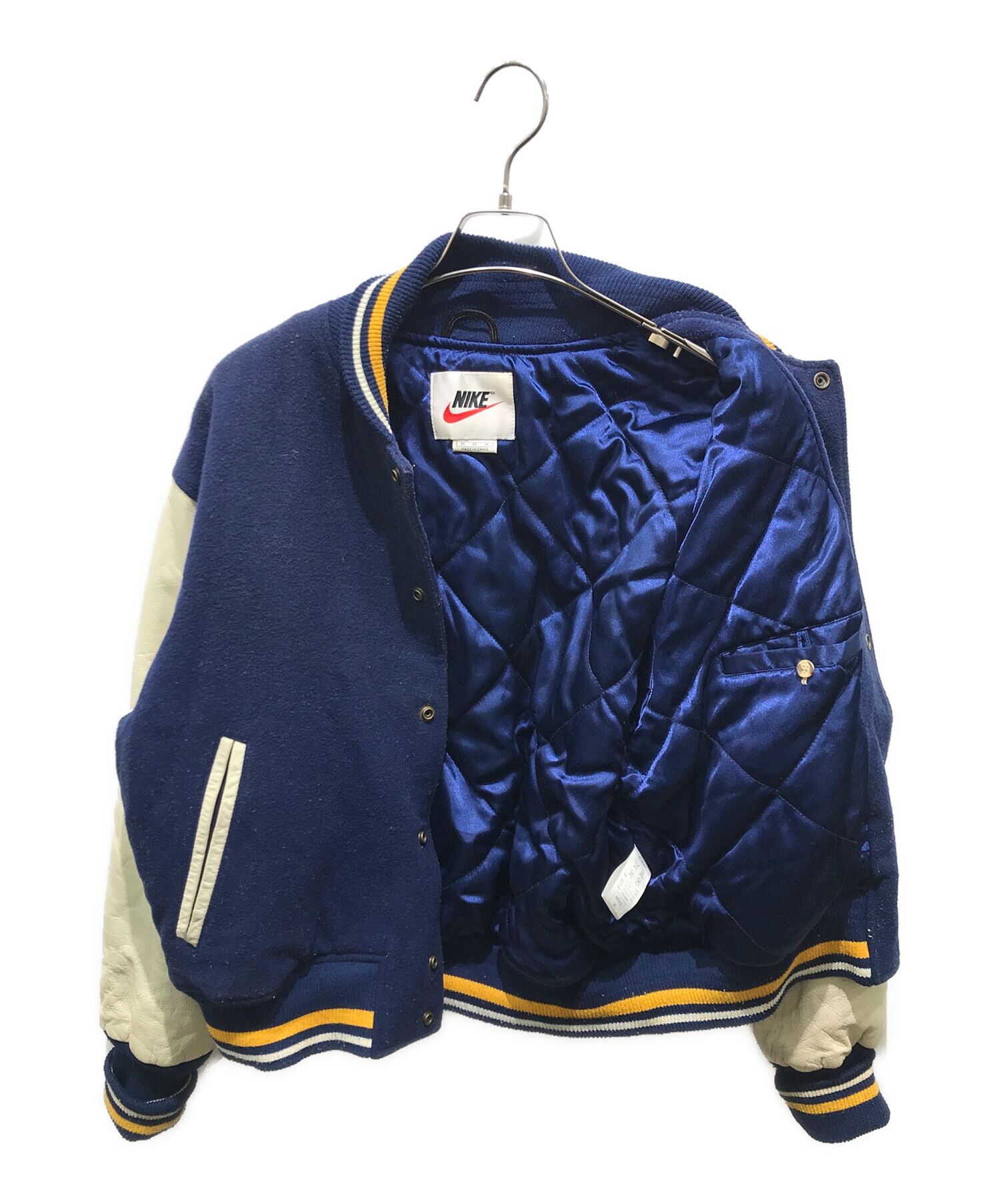 中古・古着通販】NIKE (ナイキ) スタジャン 90s 銀タグ ネイビー